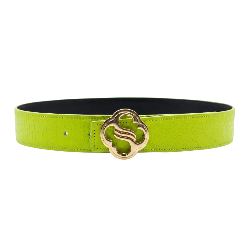 Sidana Vegan Banana Croc Leather Belt