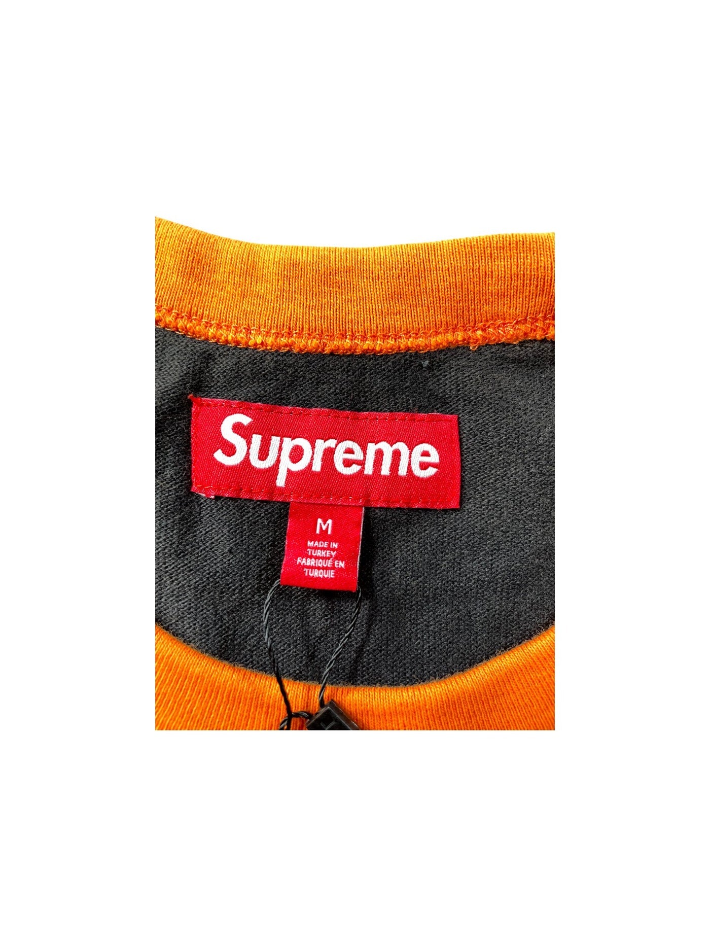 Supreme 'Raglan' Black & Orange Long Sleeve Tee - view 5