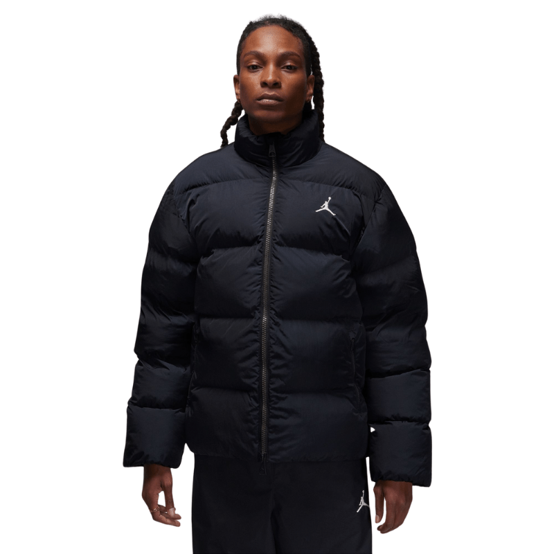 Jordan Poly Puffer Jacket Black White