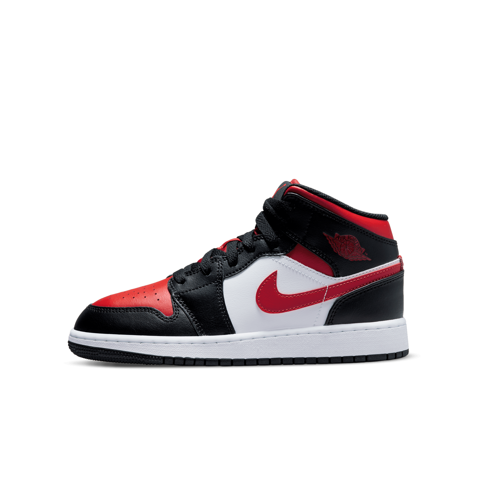 Jordan 1 mid sales gym red/black/white grade school