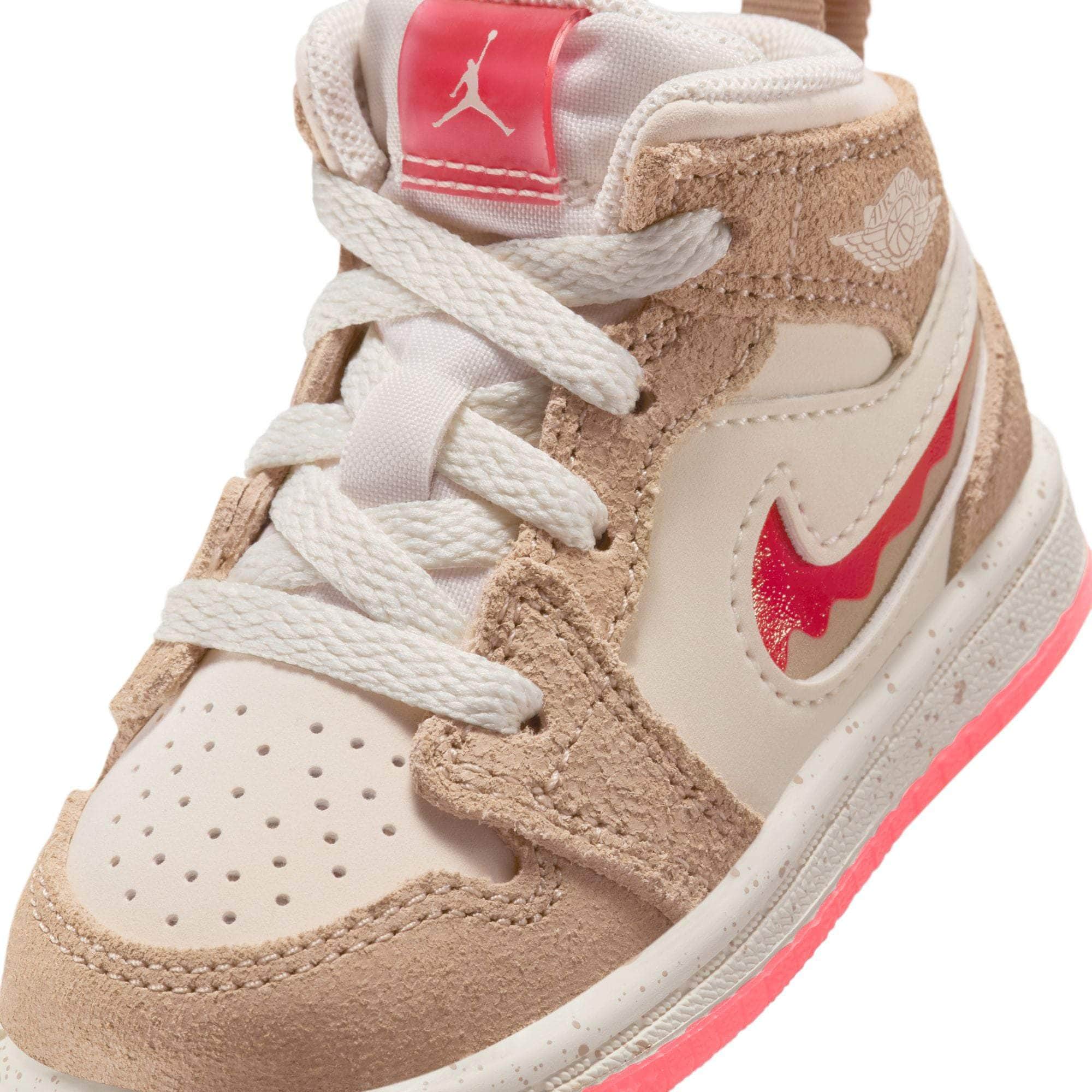 Air Jordan FOOTWEAR Air Jordan 1 Mid SE "Peanut Butter & Jelly" - Toddler