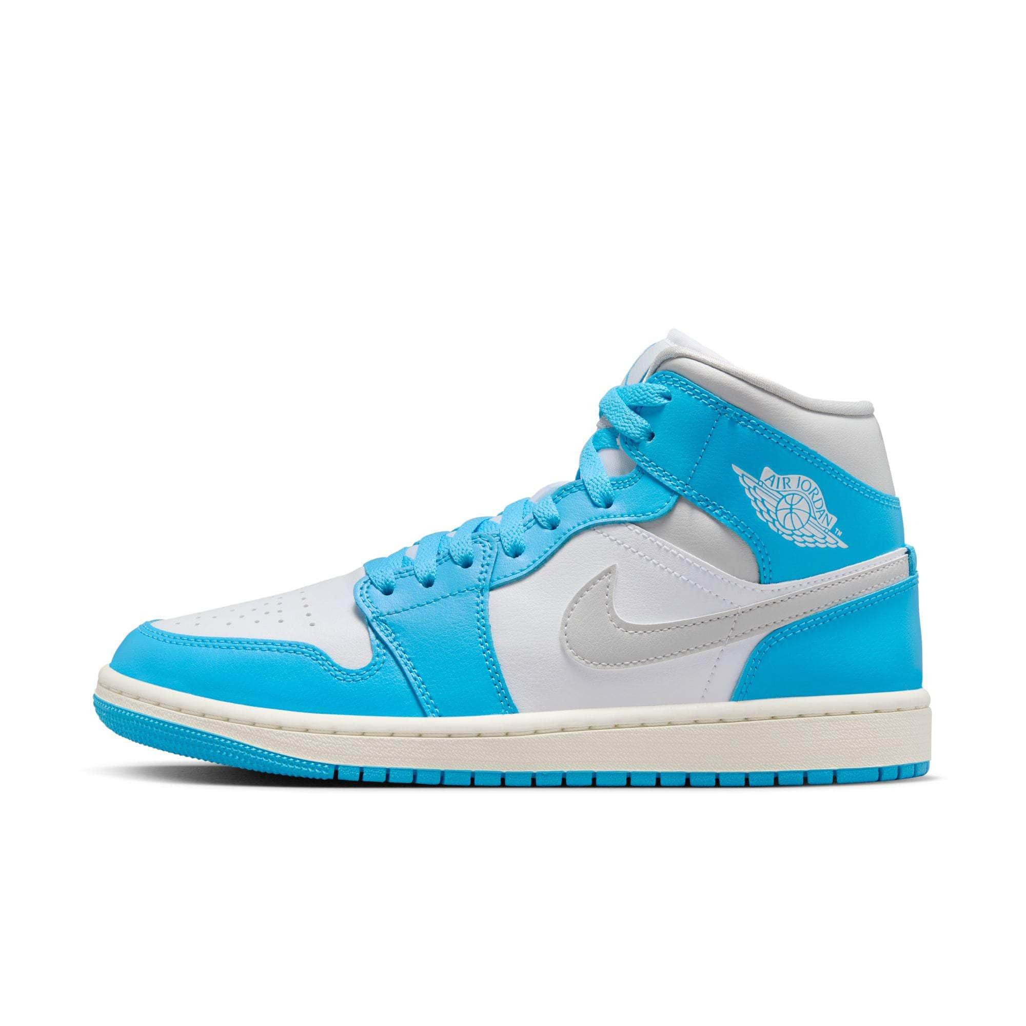 Air Jordan FOOTWEAR Air Jordan 1 Mid "Sky Dark Powder Blue White Sail Neutral Grey" - Women's