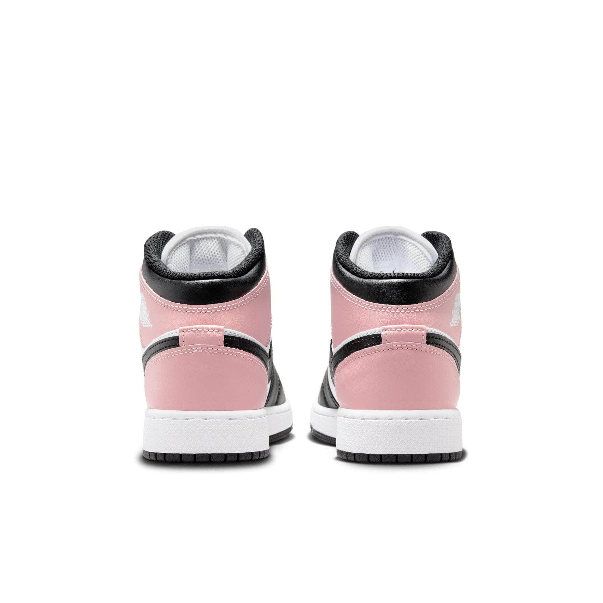Air Jordan FOOTWEAR Air Jordan 1 Mid "White Rust Pink Black" - Kid's Grade School