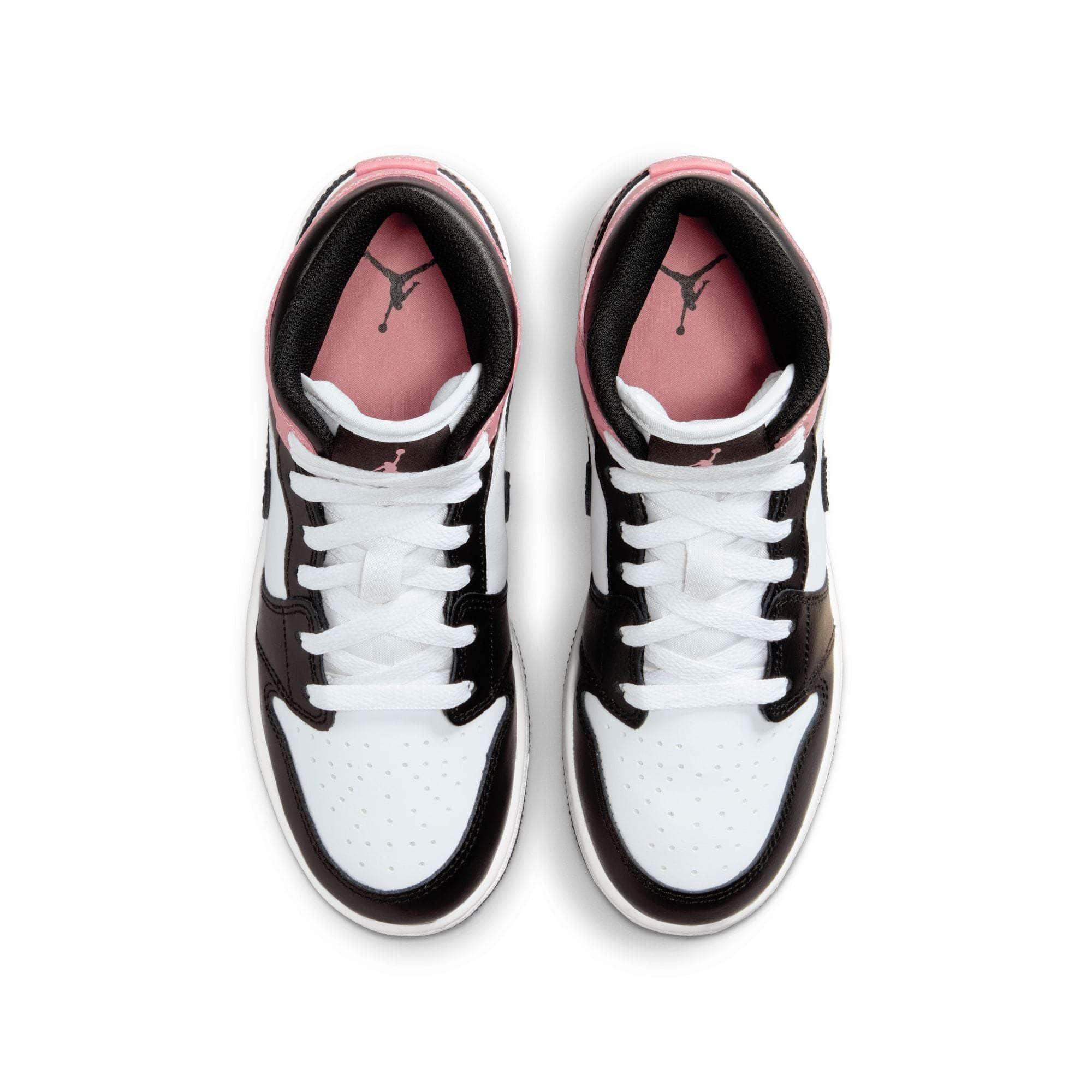 Air Jordan FOOTWEAR Air Jordan 1 Mid "White Rust Pink Black" - Kid's Grade School