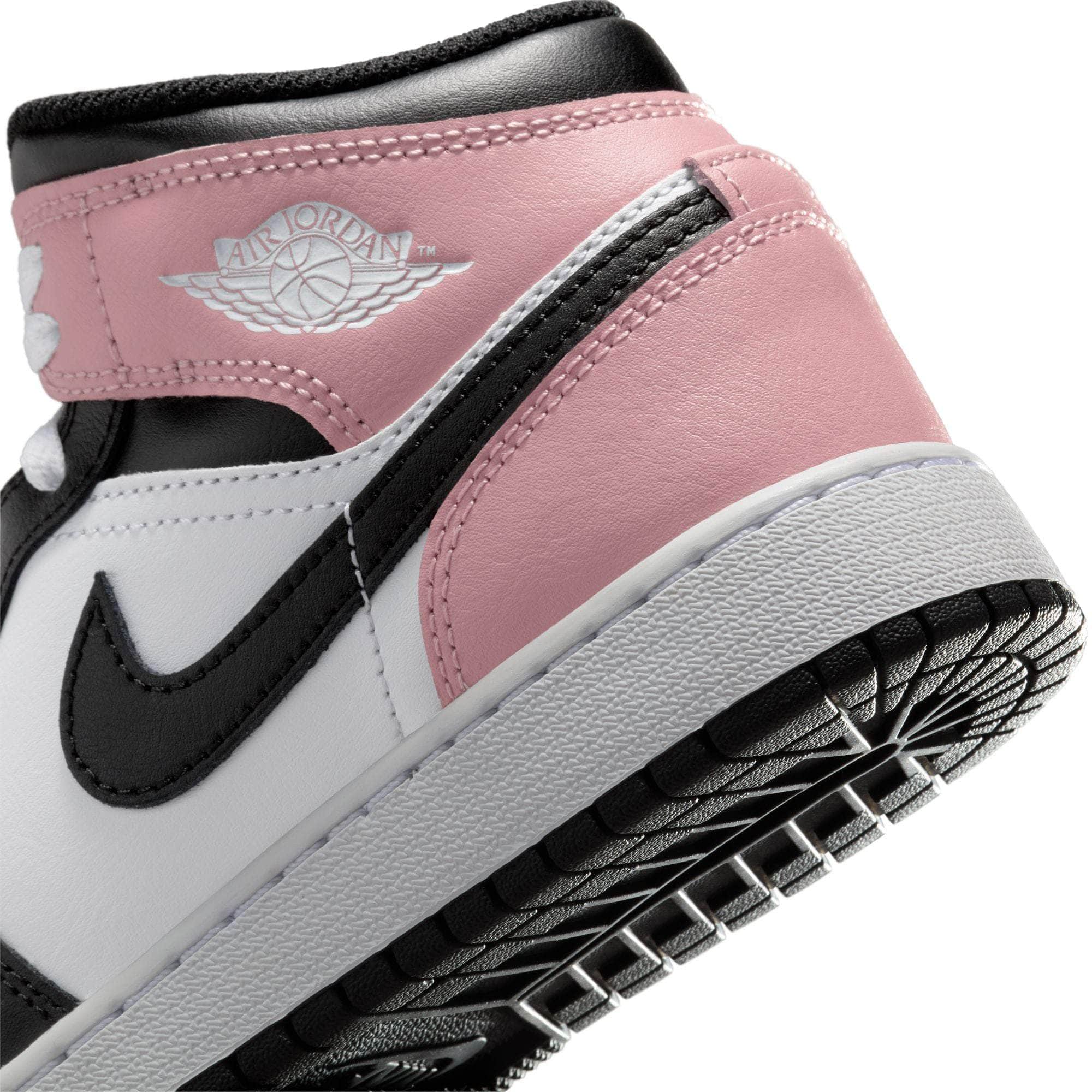 Air Jordan FOOTWEAR Air Jordan 1 Mid "White Rust Pink Black" - Kid's Grade School