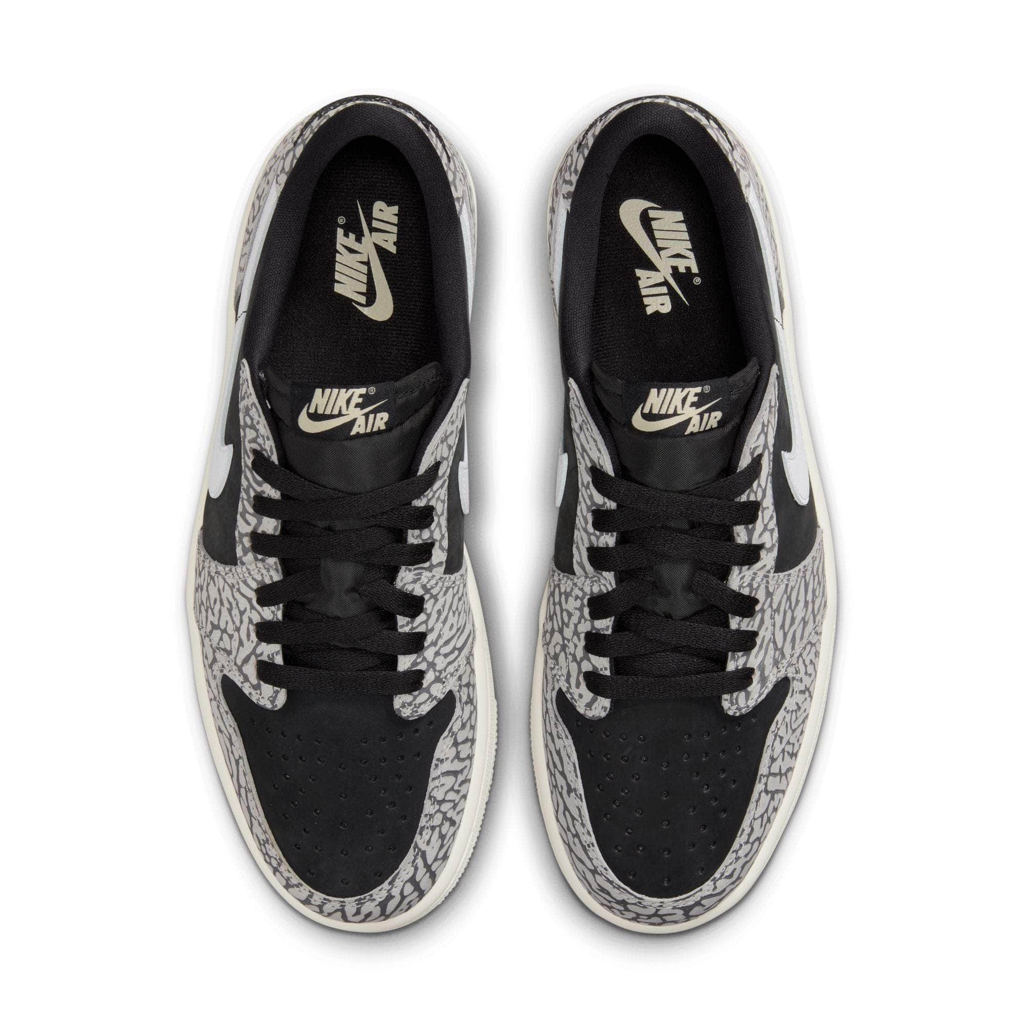 Air Jordan FOOTWEAR Air Jordan 1 Retro Low OG Black Cement - Men's