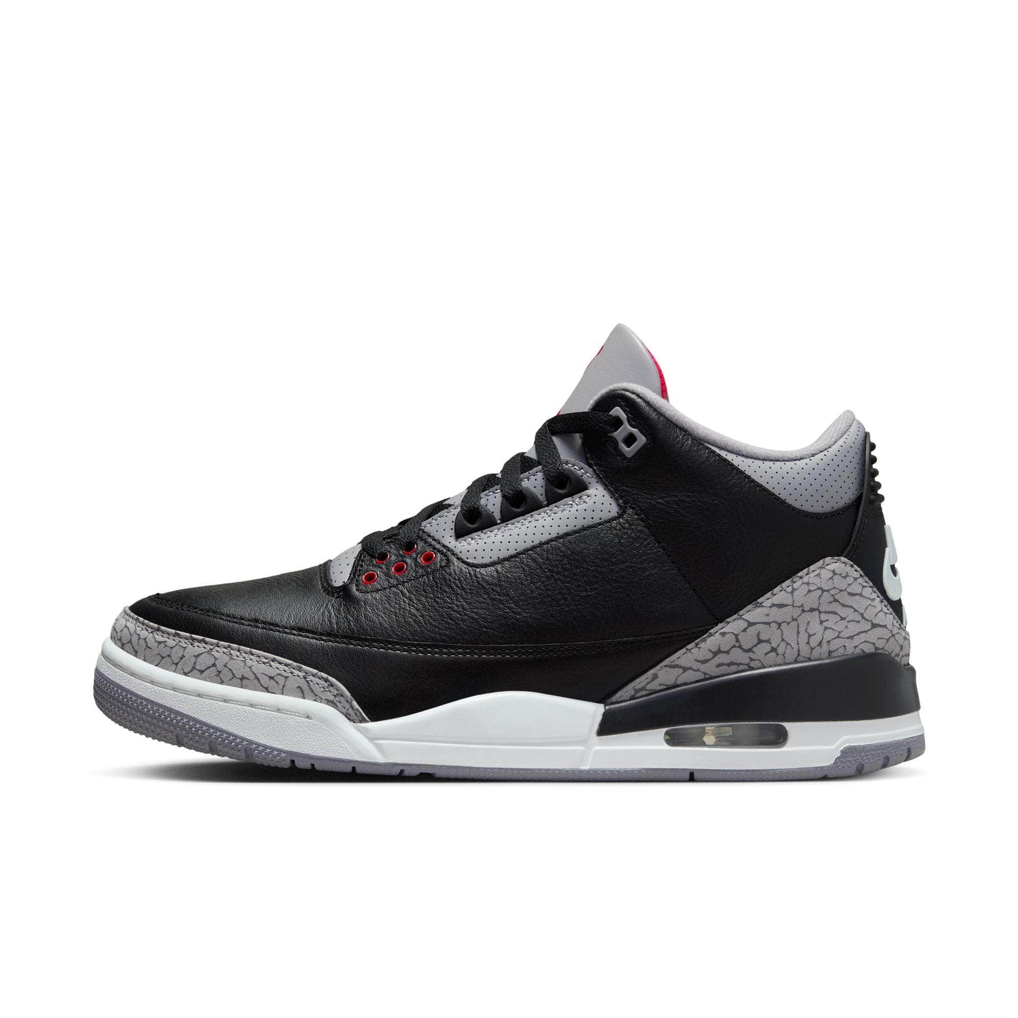 retro 3 jordans black