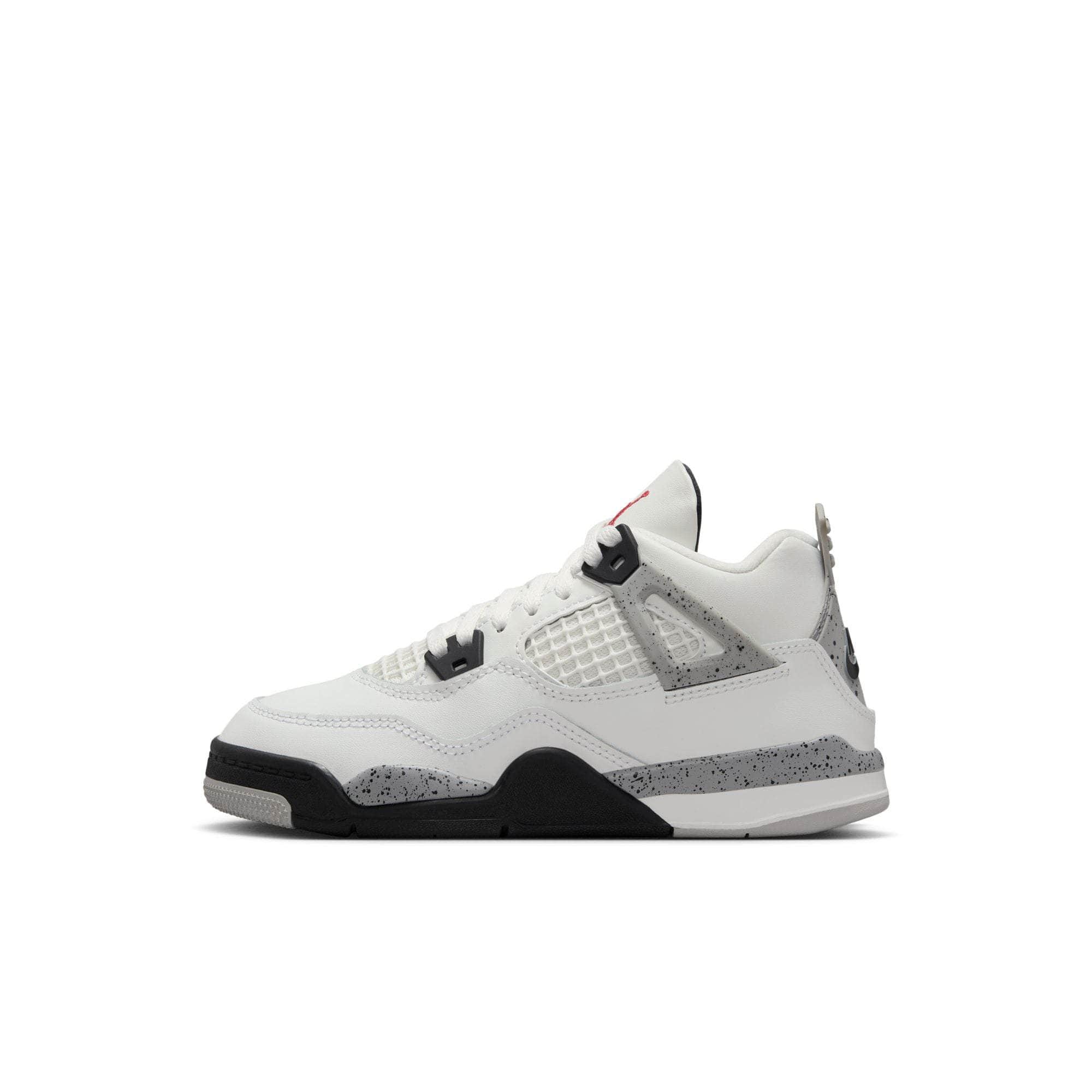 Air Jordan FOOTWEAR Air Jordan 4 Retro "White Cement" - Preschool
