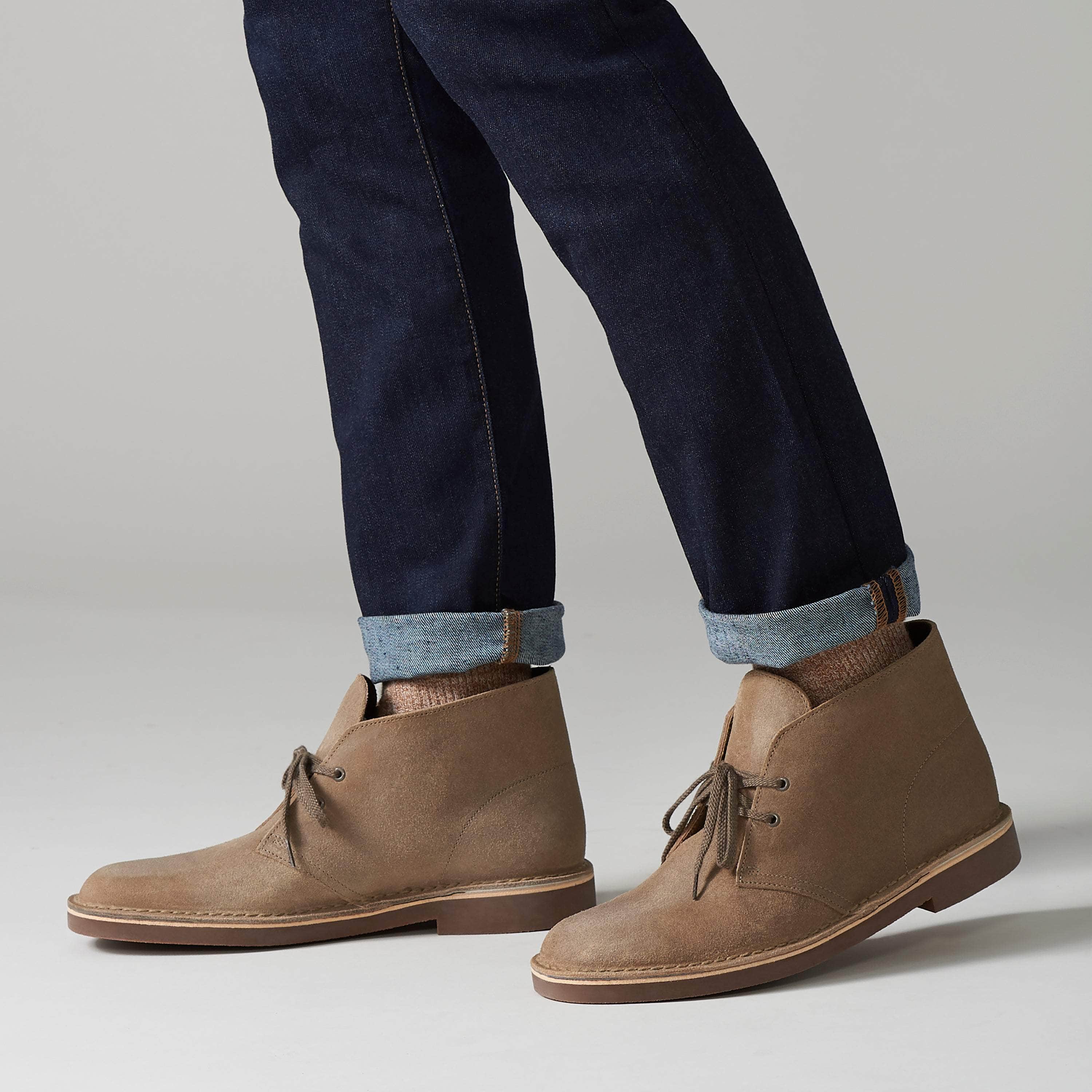 Clarks FOOTWEAR Clarks BUSHACRE 2 Taupe Distressed - Men's