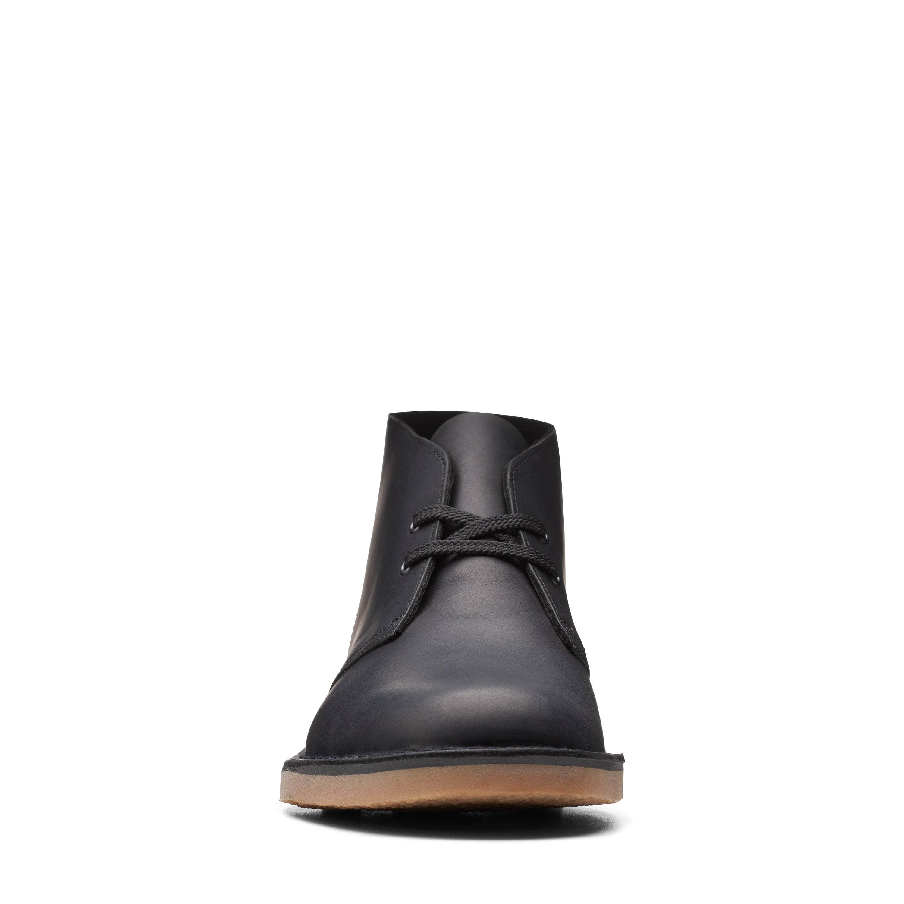 Clarks FOOTWEAR Clarks Bushacre 3 Black Leather - Men's