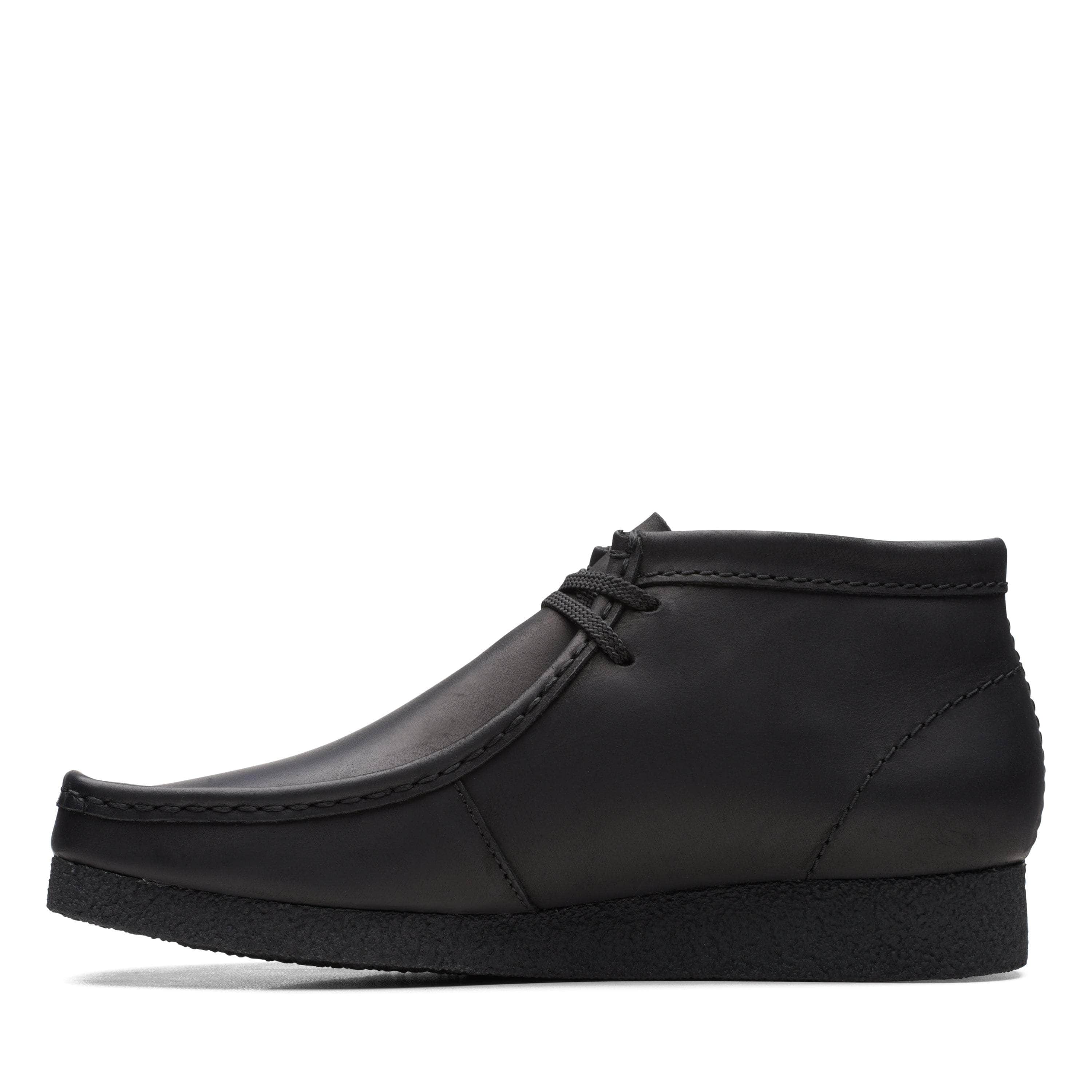 Clarks FOOTWEAR Clarks Wallabee black leather - Men's