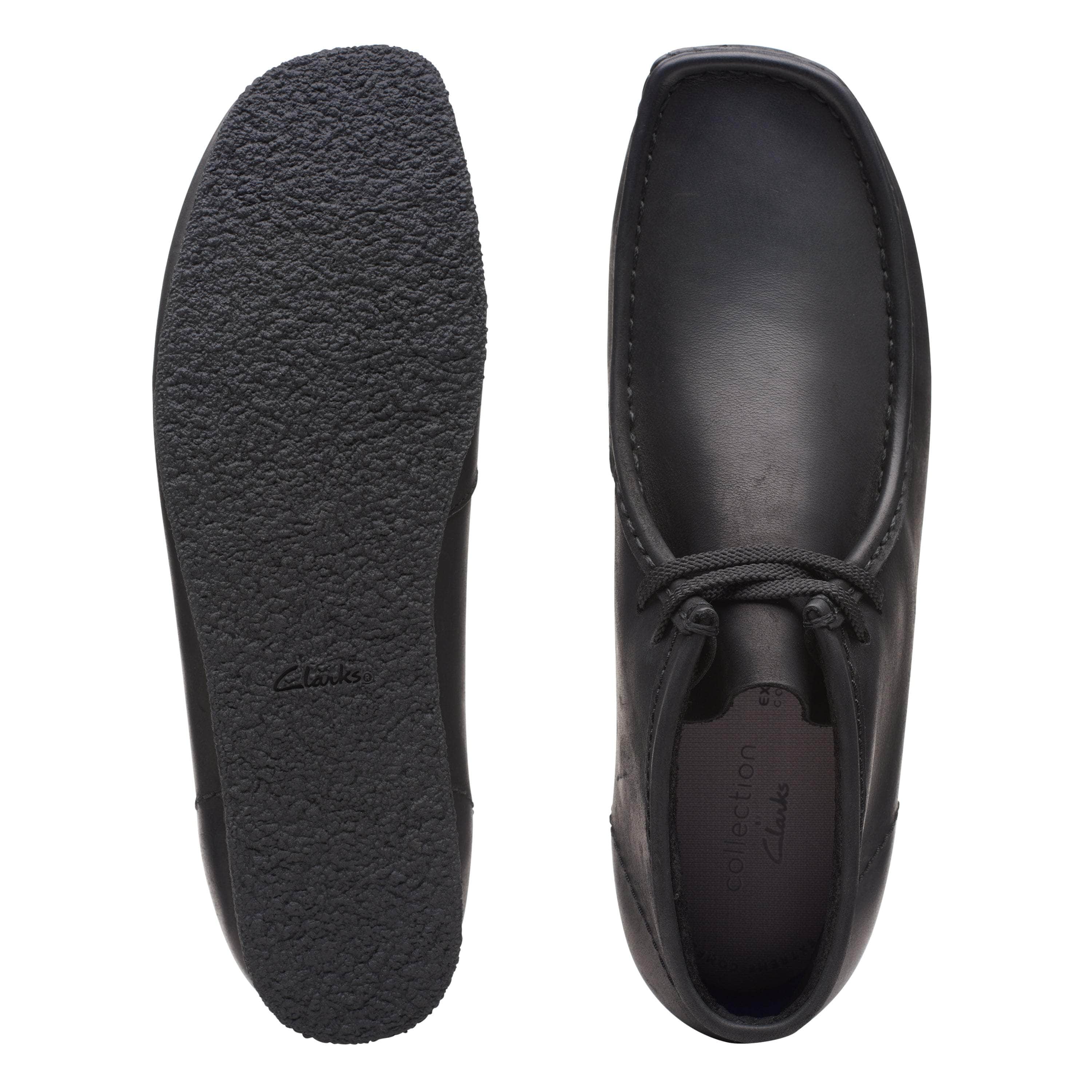 Clarks FOOTWEAR Clarks Wallabee black leather - Men's