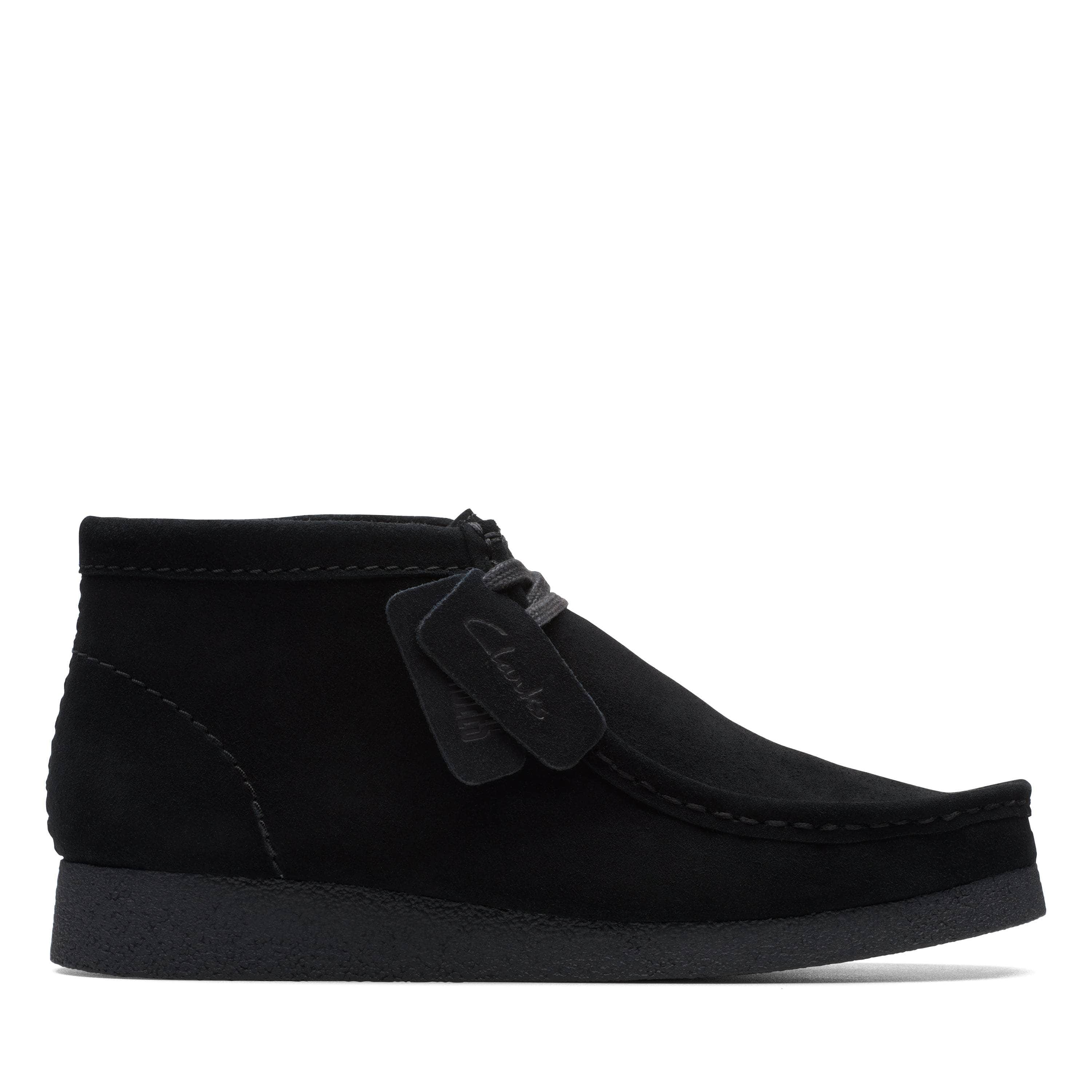 Clarks FOOTWEAR Clarks WallabeeEVO BT Black Sde - Men's