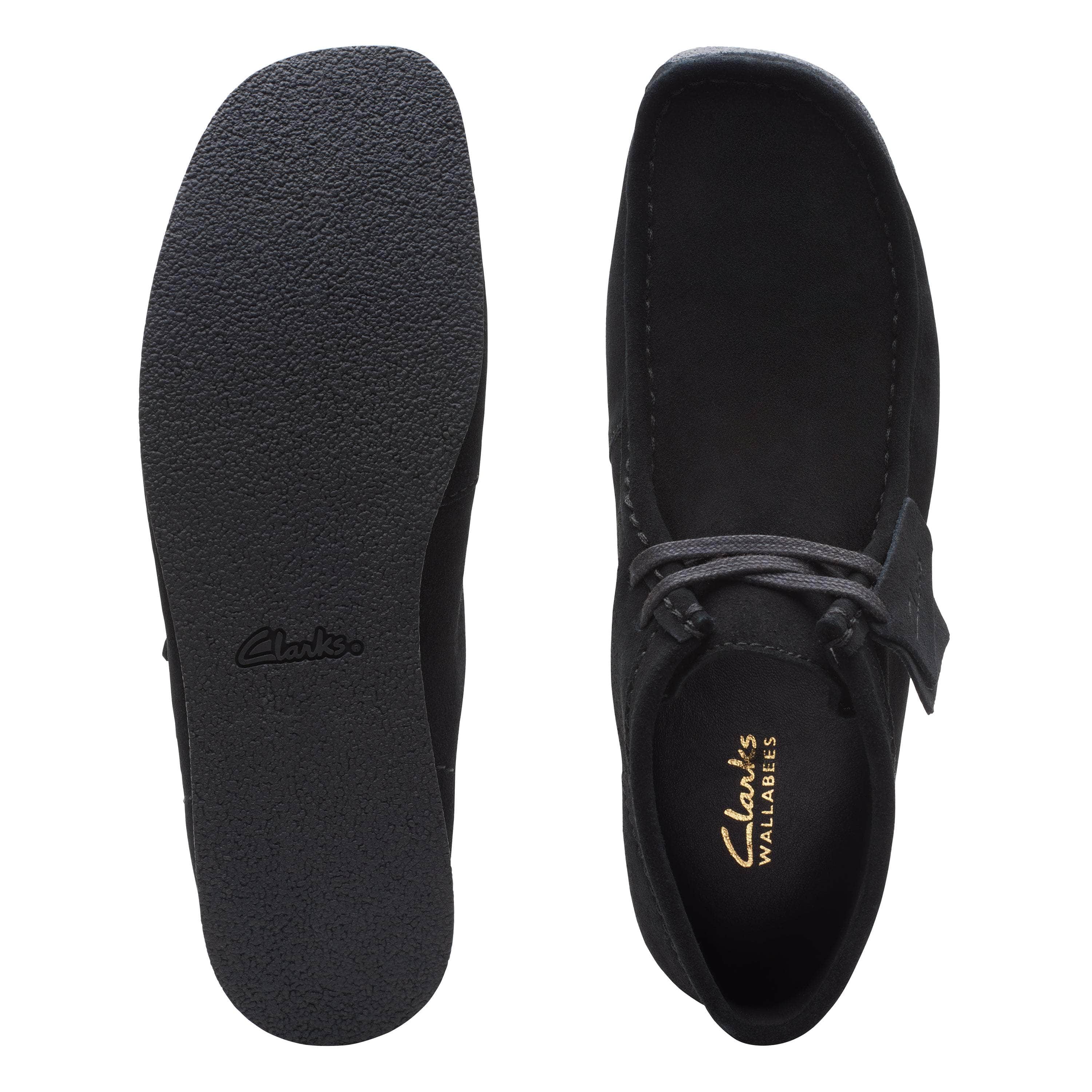 Clarks FOOTWEAR Clarks WallabeeEVO BT Black Sde - Men's