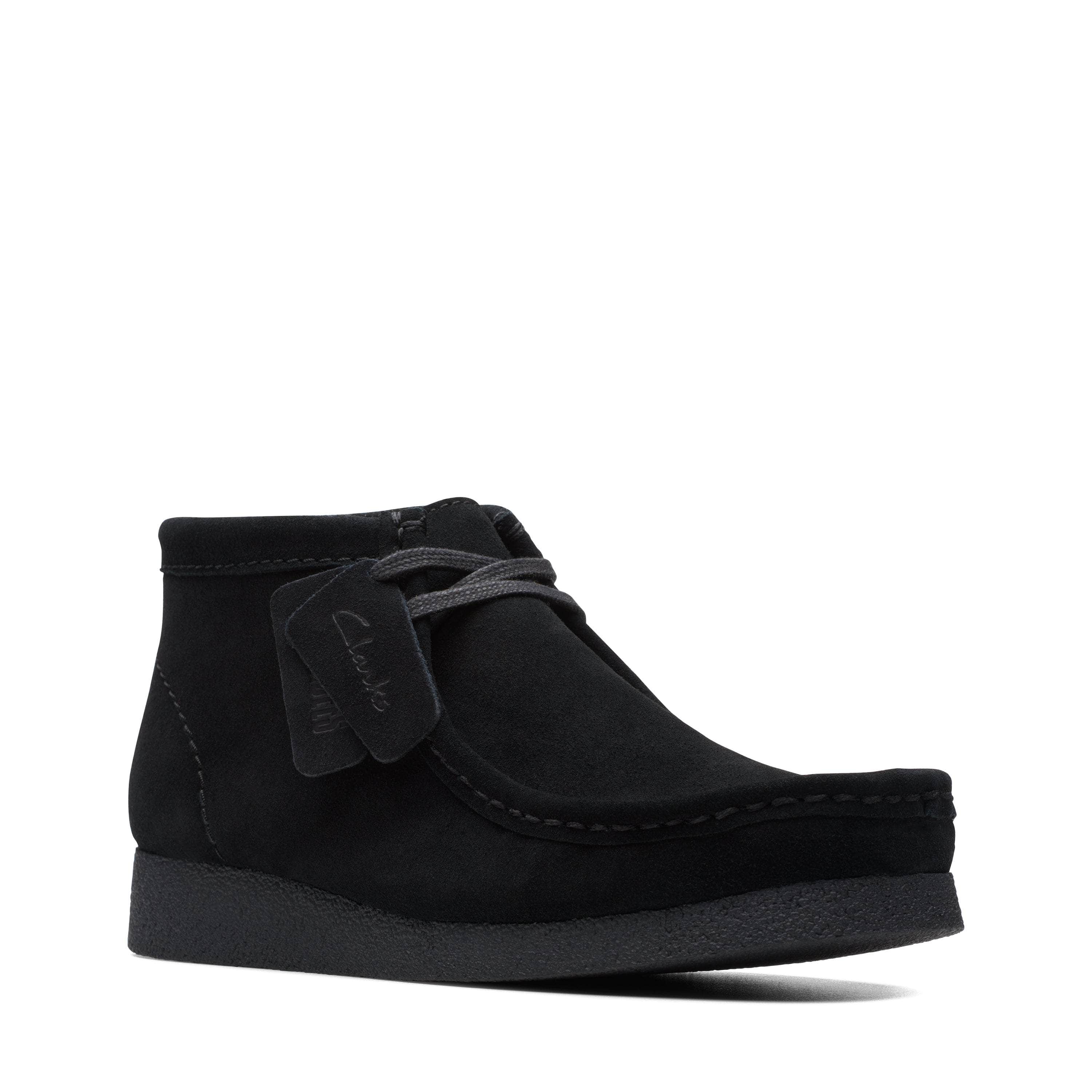 Clarks FOOTWEAR Clarks WallabeeEVO BT Black Sde - Men's