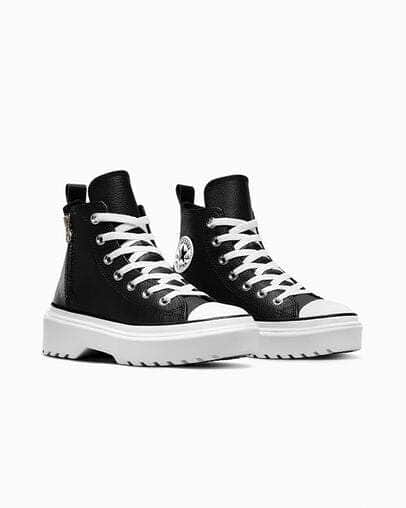 Converse FOOTWEAR Converse Chuck Taylor All Star Lugged Lift Platform Leather - Boy's GS