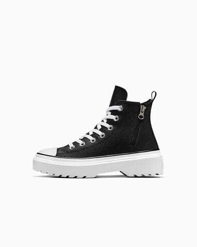Converse FOOTWEAR Converse Chuck Taylor All Star Lugged Lift Platform Leather - Boy's GS