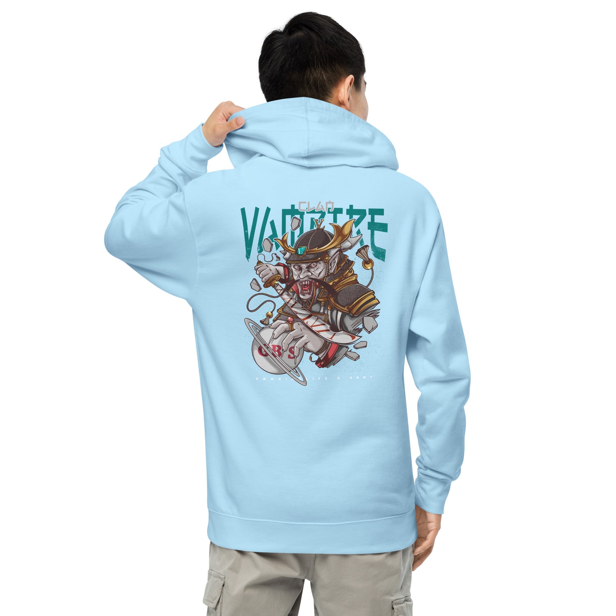 GBNY Blue Aqua / S Vamp Life x GBNY "Clay Pirate" Hoodie - Men's 7423565_15582