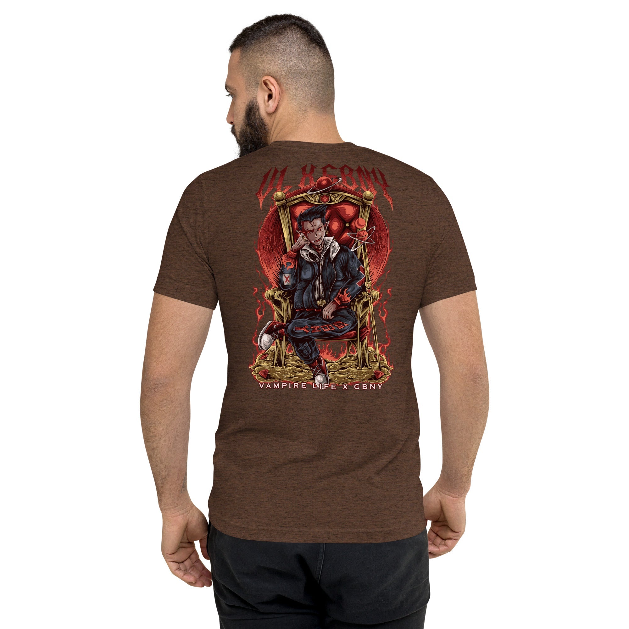 GBNY Brown Triblend / XS Vamp Life X GBNY "Vampires Throne" T-shirt - Men's 6950324_6496