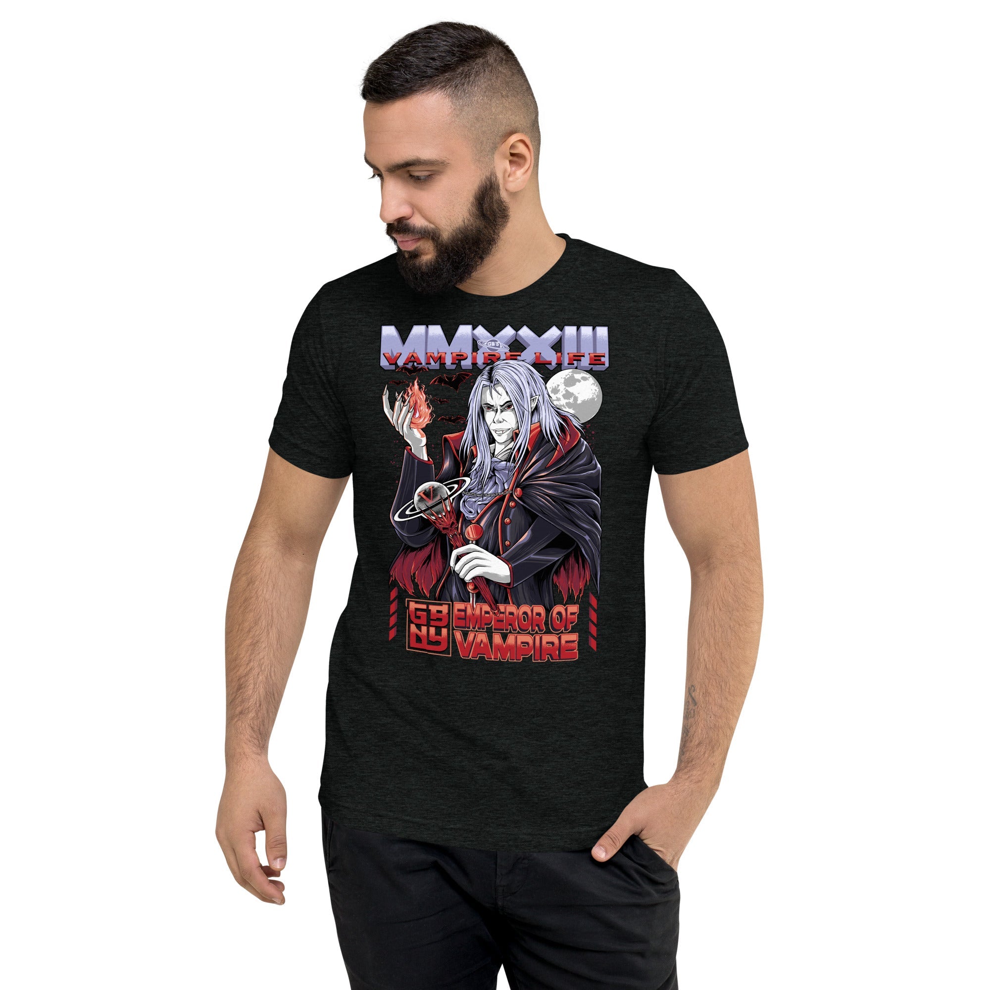 GBNY Charcoal-Black Triblend / XS Vamp Life X GBNY "Emperor Of Vamp" T-shirt - Men's 1895261_6504