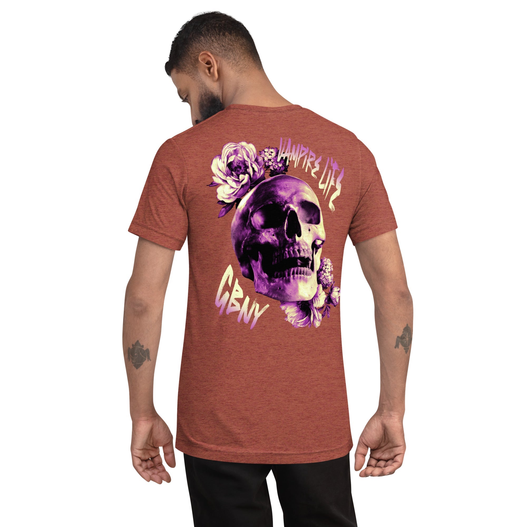 GBNY Clay Triblend / XS Vamp Life X GBNY "Rising Skull" T-shirt - Men's 9072521_6512