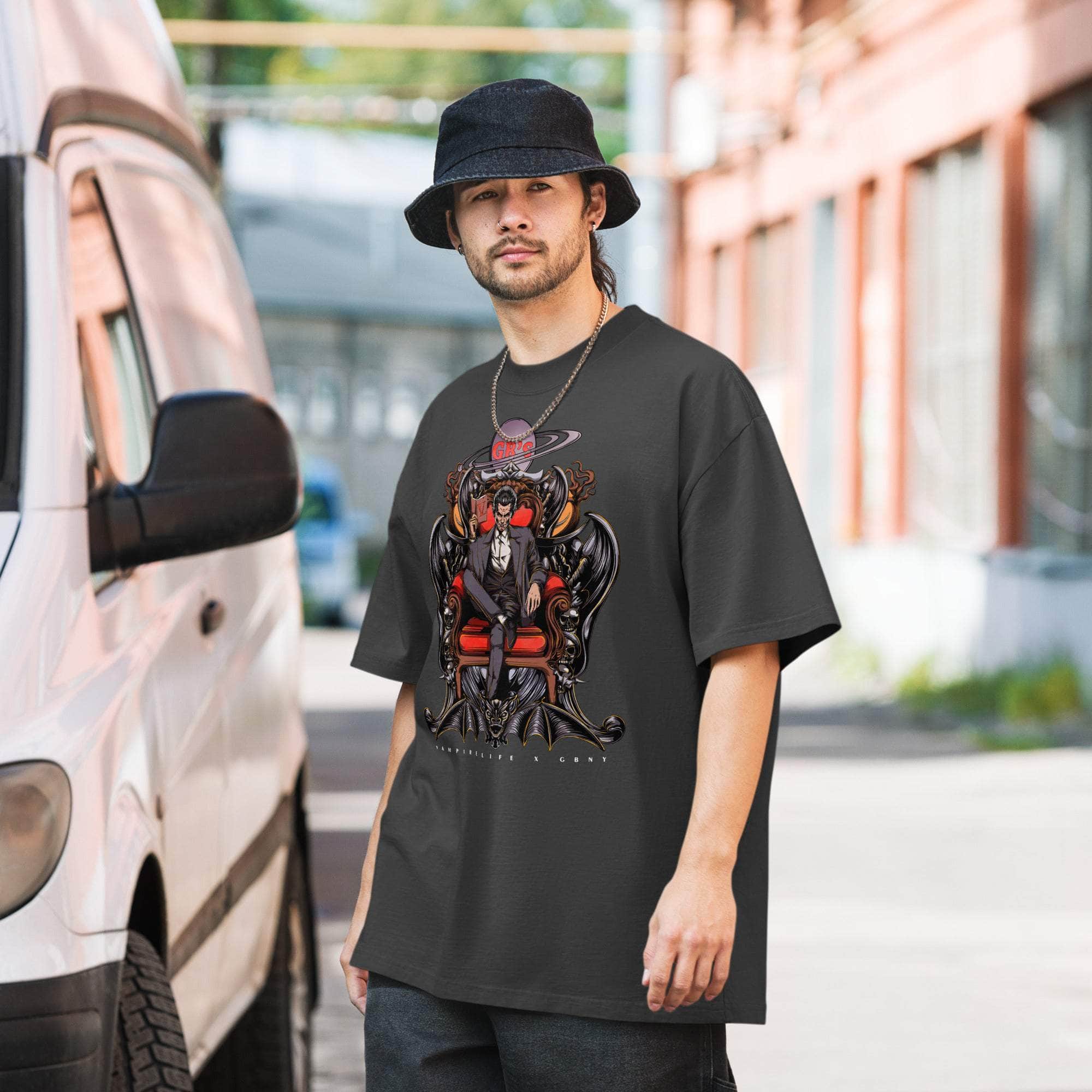 GBNY Faded Black / S Vamp Life X GBNY "Street Vamp" Oversized Faded T-shirt - Men's 8531549_17569