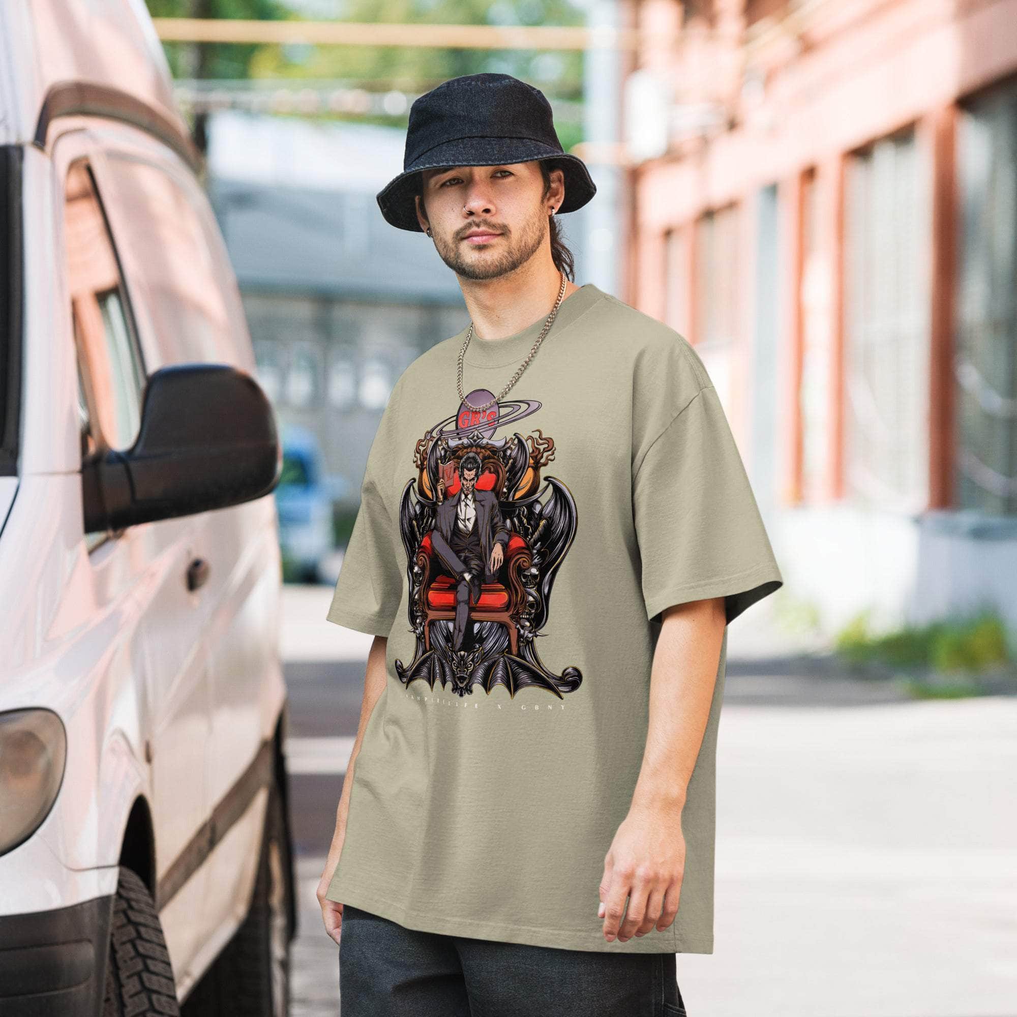 GBNY Faded Eucalyptus / S Vamp Life X GBNY "Street Vamp" Oversized Faded T-shirt - Men's 8531549_17571