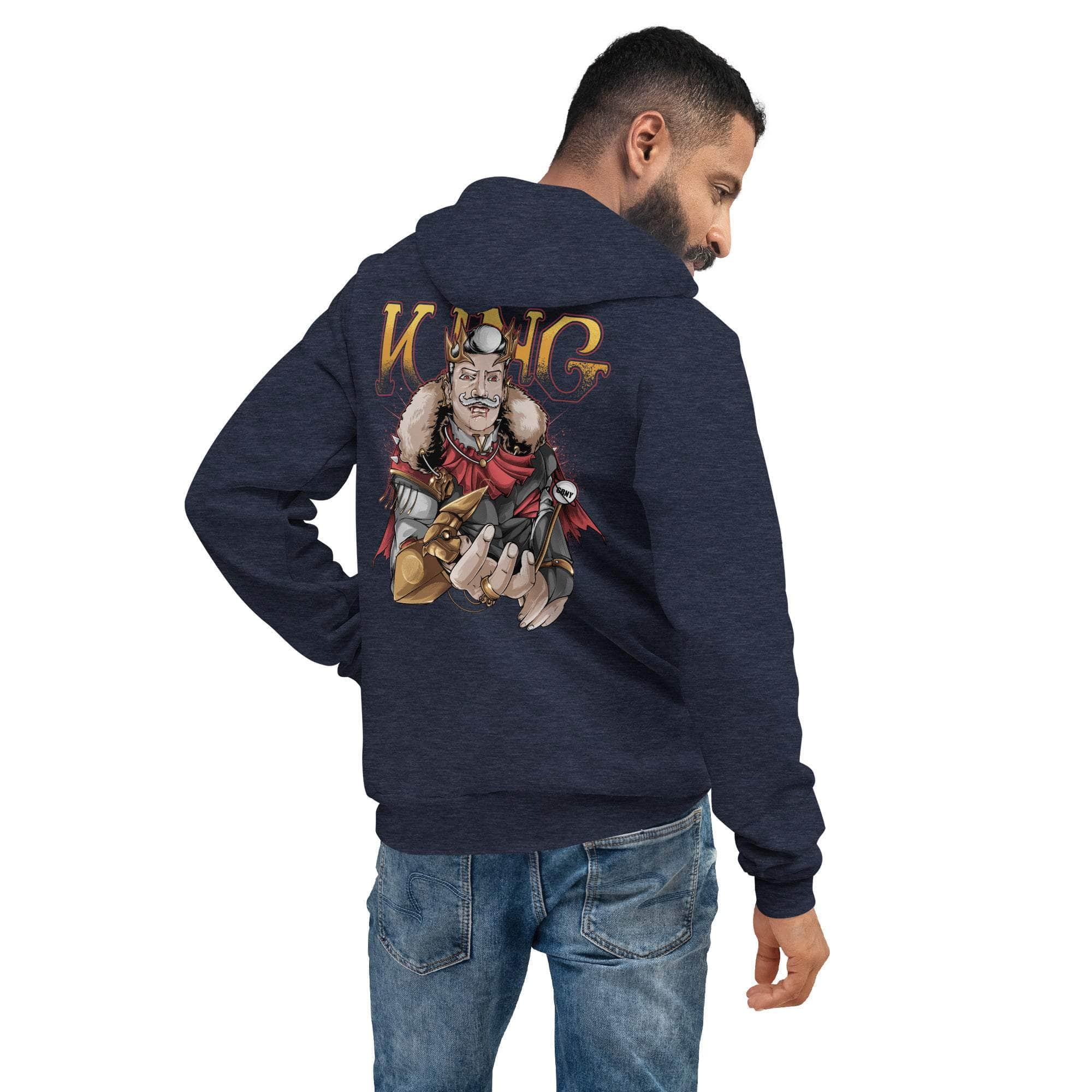 GBNY Heather Navy / S Vamp Life X GBNY "Vamp King" Super Soft Hoodie - Men's 7108461_9251