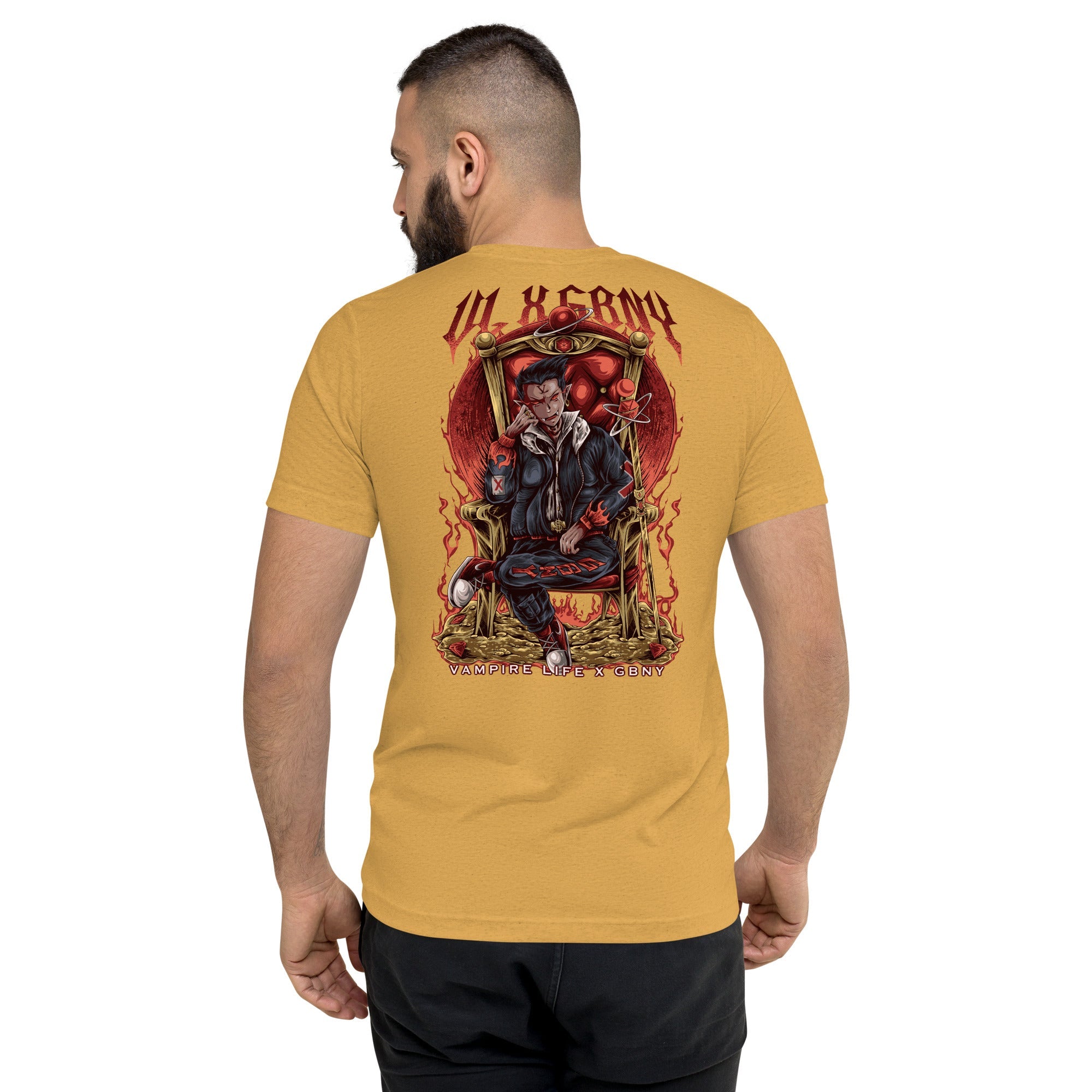 GBNY Mustard Triblend / XS Vamp Life X GBNY "Vampires Throne" T-shirt - Men's 6950324_16728