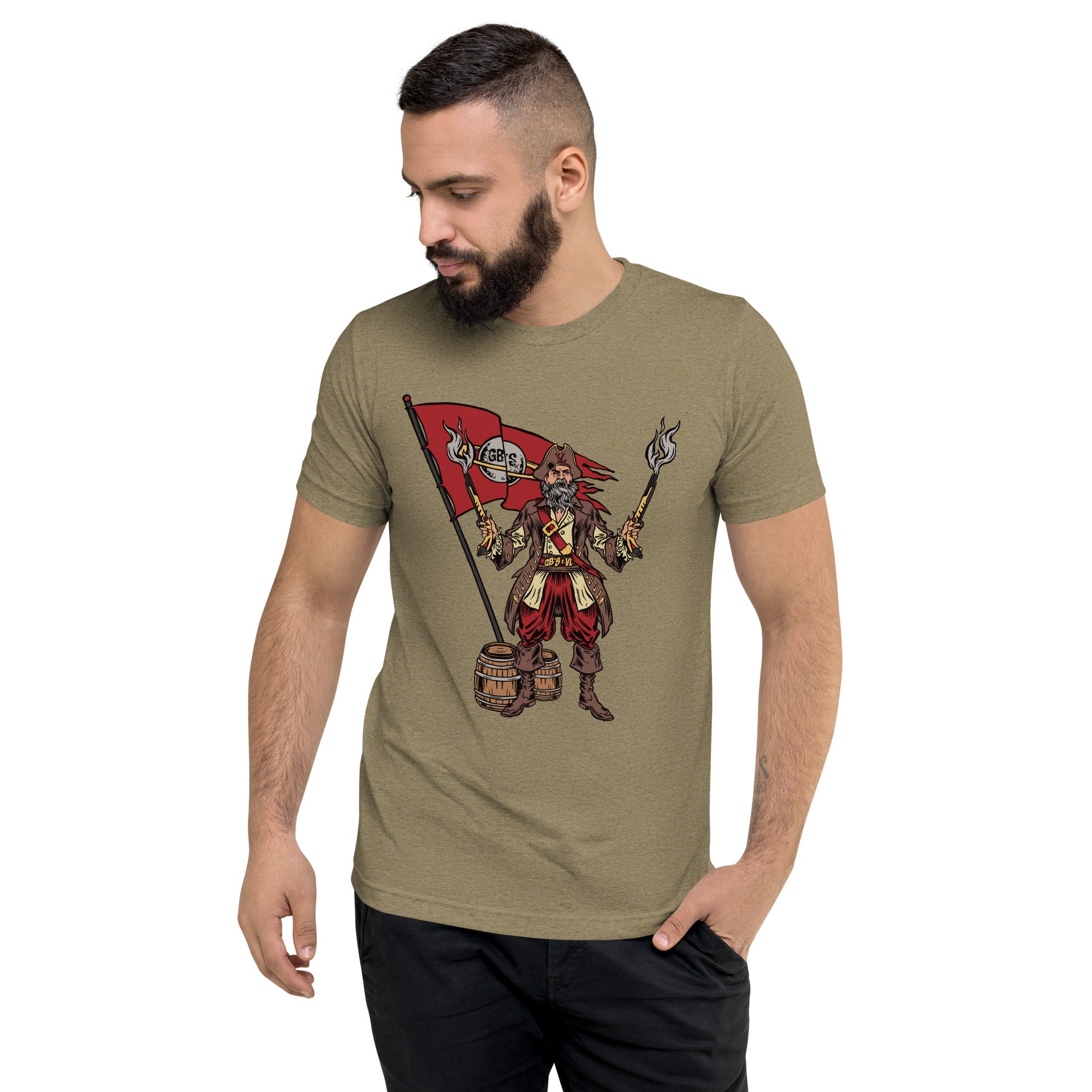 GBNY Olive Triblend / XS Vamp Life X GBNY "Pirate Vamp" T-shirt - Men's 1187077_17374
