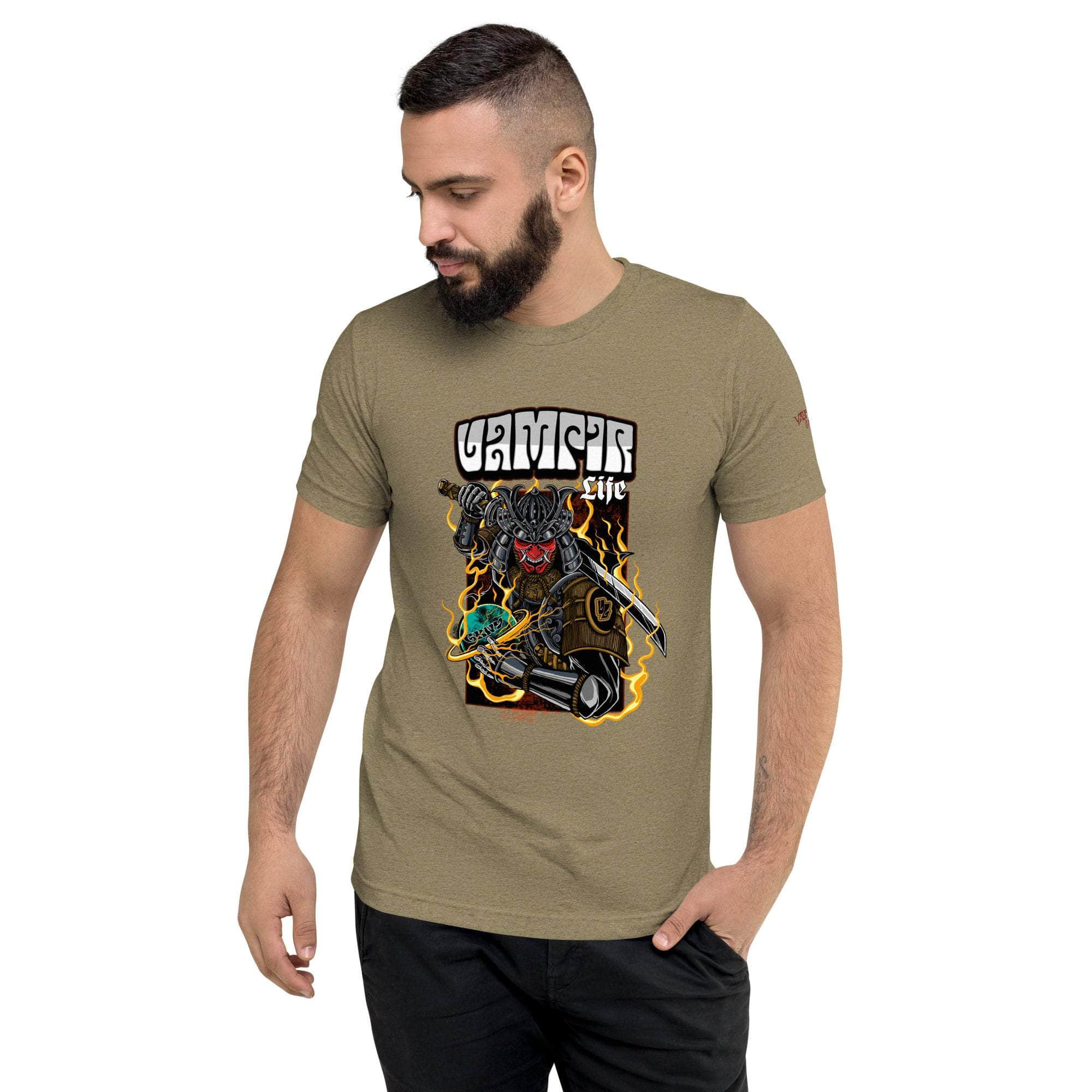 GBNY Olive Triblend / XS Vamp Life x GBNY Samurai Warrior Tee - Men's 8424009_17374