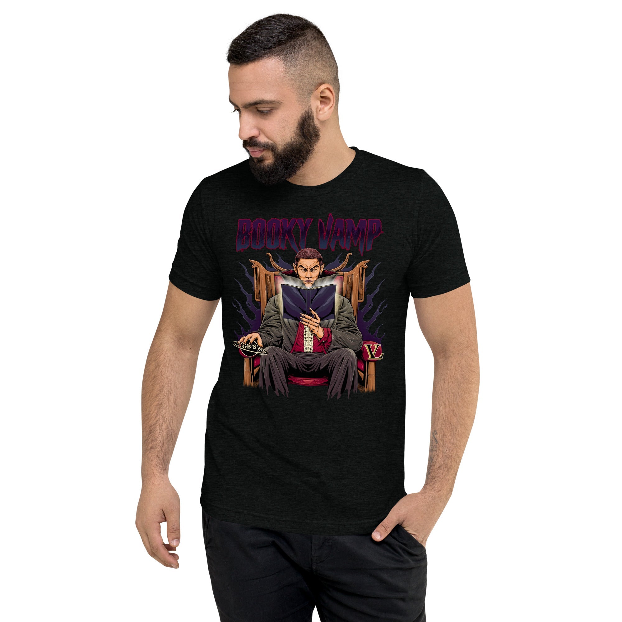 GBNY Solid Black Triblend / XS Vamp Life X GBNY "Booky Vamp" T-shirt - Men's 2381652_6584