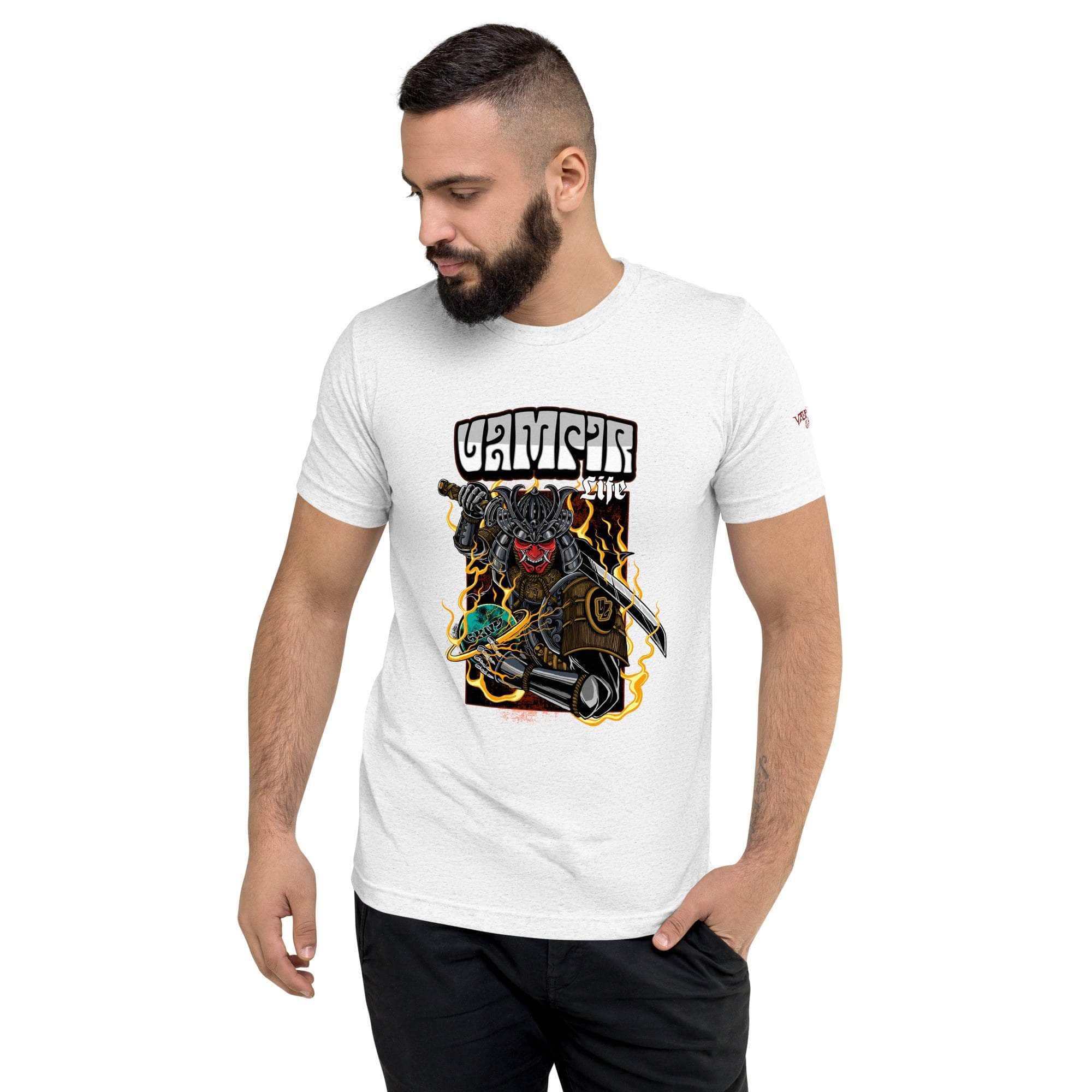 GBNY Solid White Triblend / XS Vamp Life x GBNY Samurai Warrior Tee - Men's 8424009_16792