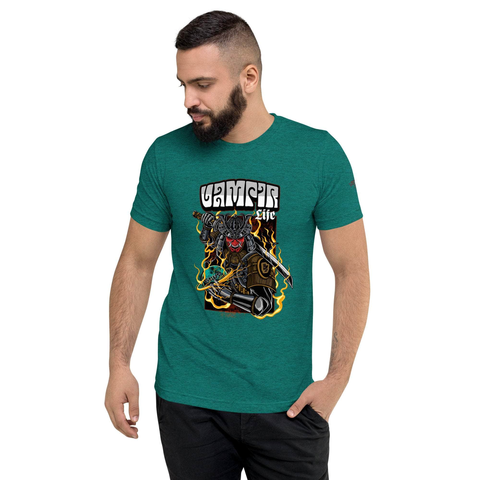 GBNY Teal Triblend / XS Vamp Life x GBNY Samurai Warrior Tee - Men's 8424009_6592