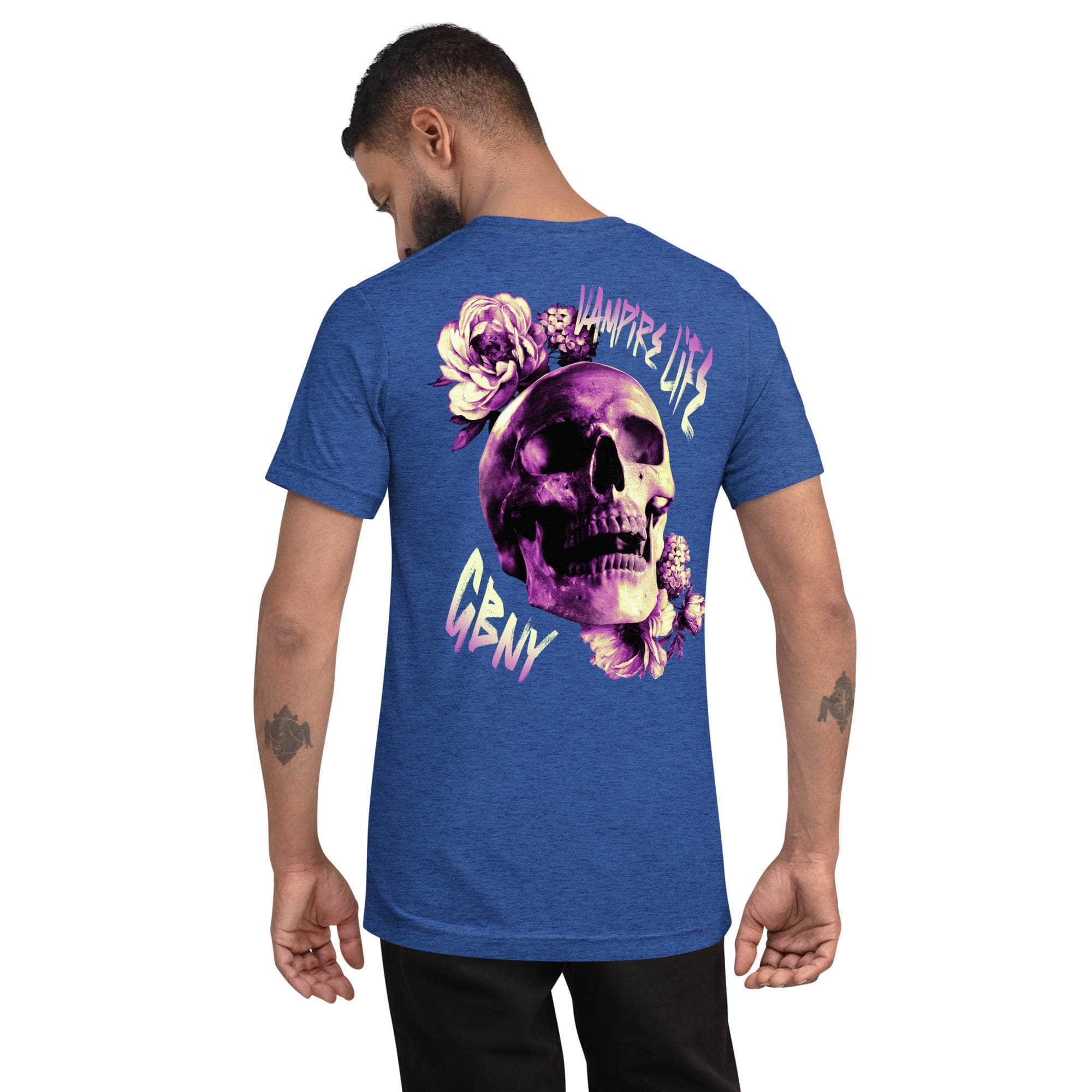 GBNY True Royal Triblend / XS Vamp Life X GBNY "Rising Skull" T-shirt - Men's 9072521_6600