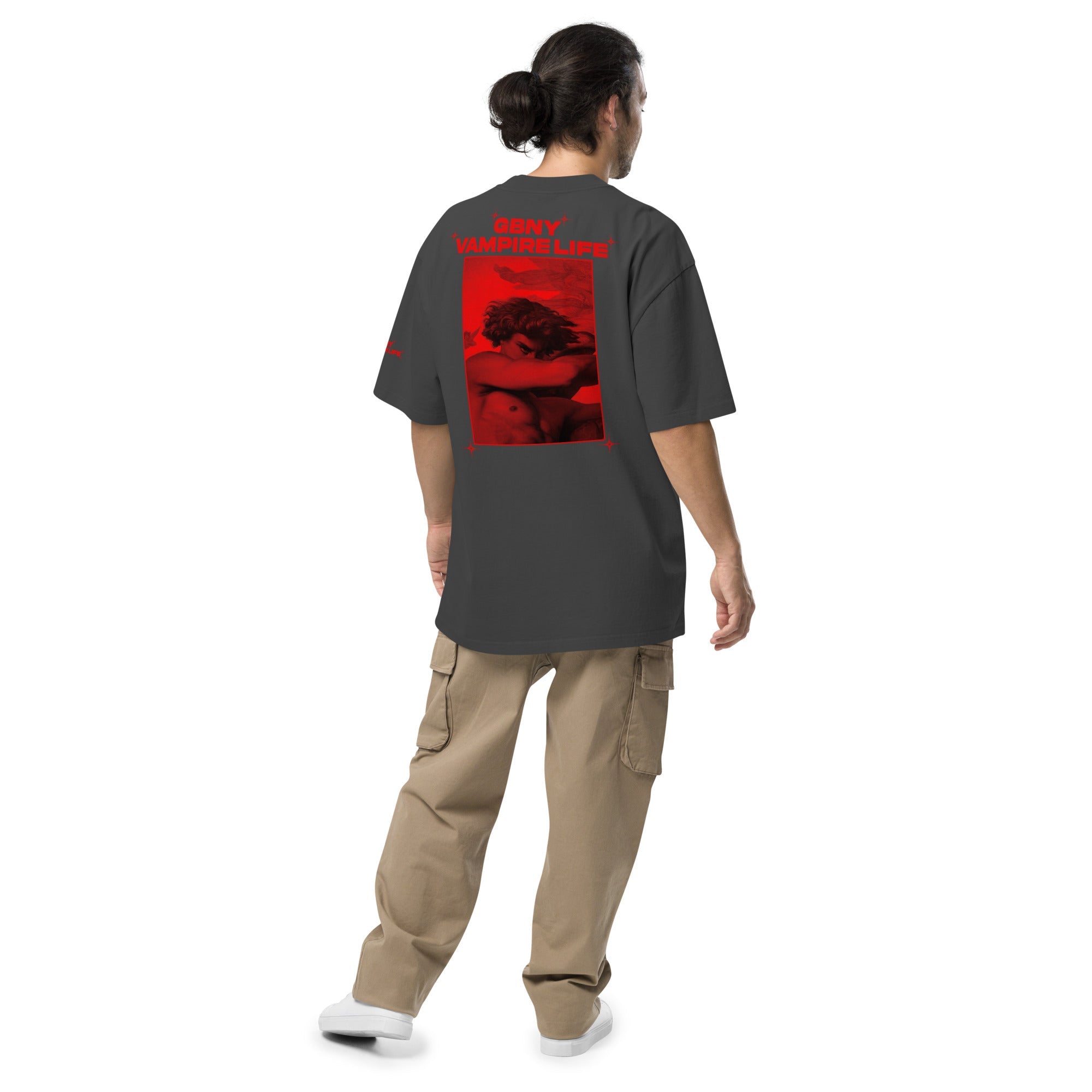 GBNY Vamp Life X GBNY "Hiding Angel" Oversized Faded T-shirt - Men's