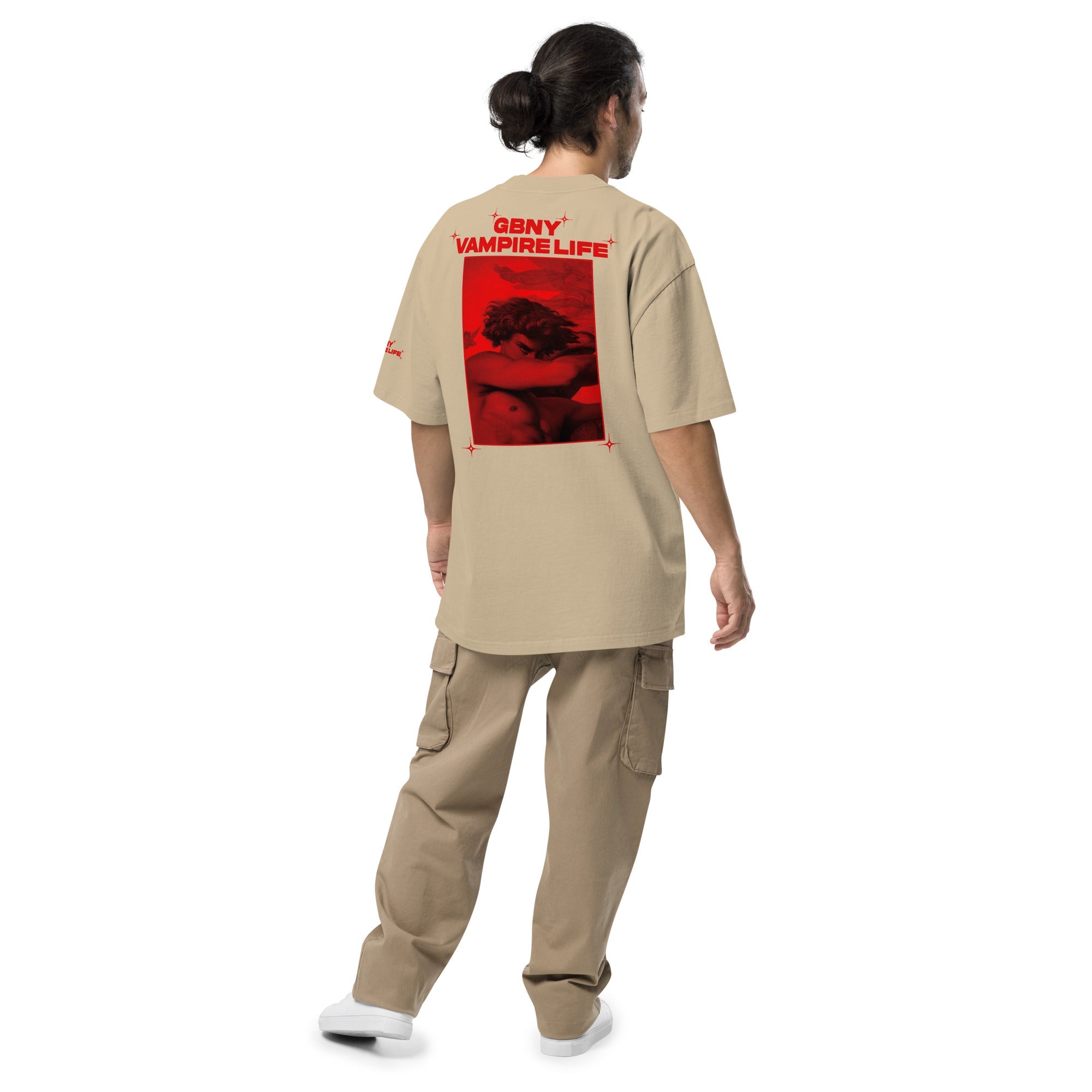 GBNY Vamp Life X GBNY "Hiding Angel" Oversized Faded T-shirt - Men's