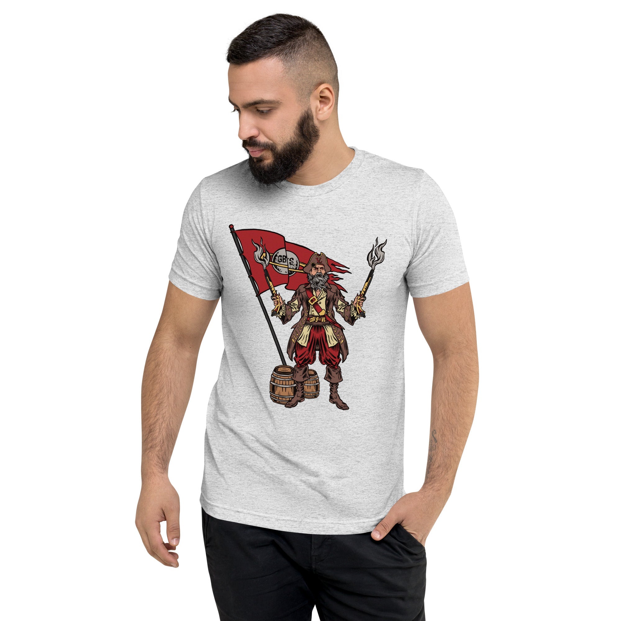 GBNY White Fleck Triblend / XS Vamp Life X GBNY "Pirate Vamp" T-shirt - Men's 1187077_6608