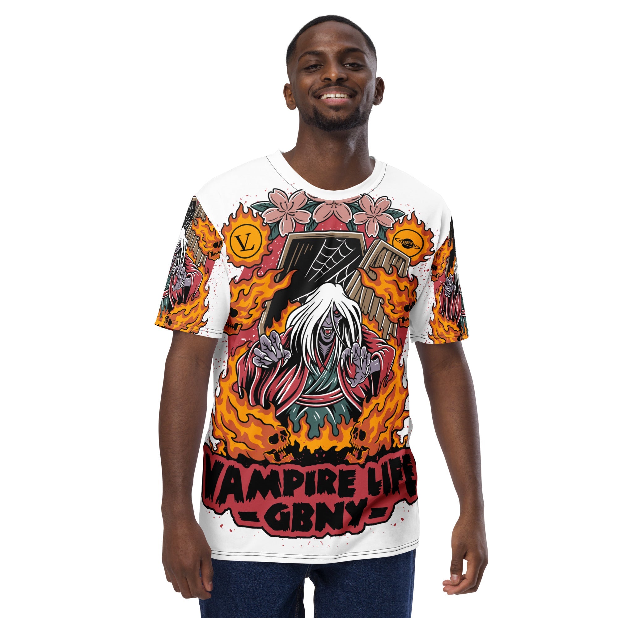 GBNY XS Vamp Life X GBNY "Fiery Vamp" All Over T-shirt - Men's 6159050_8850