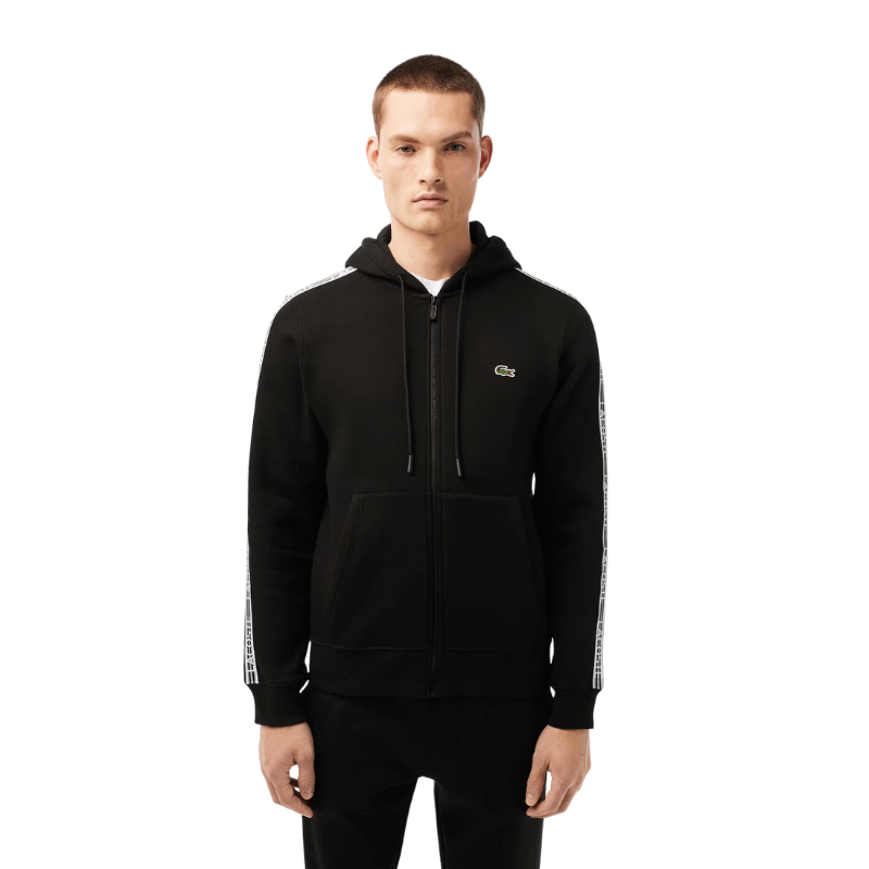 Lacoste Apparel Lacoste Classic Fit Branded Stripes Zip-Up Hoodie - Men’s