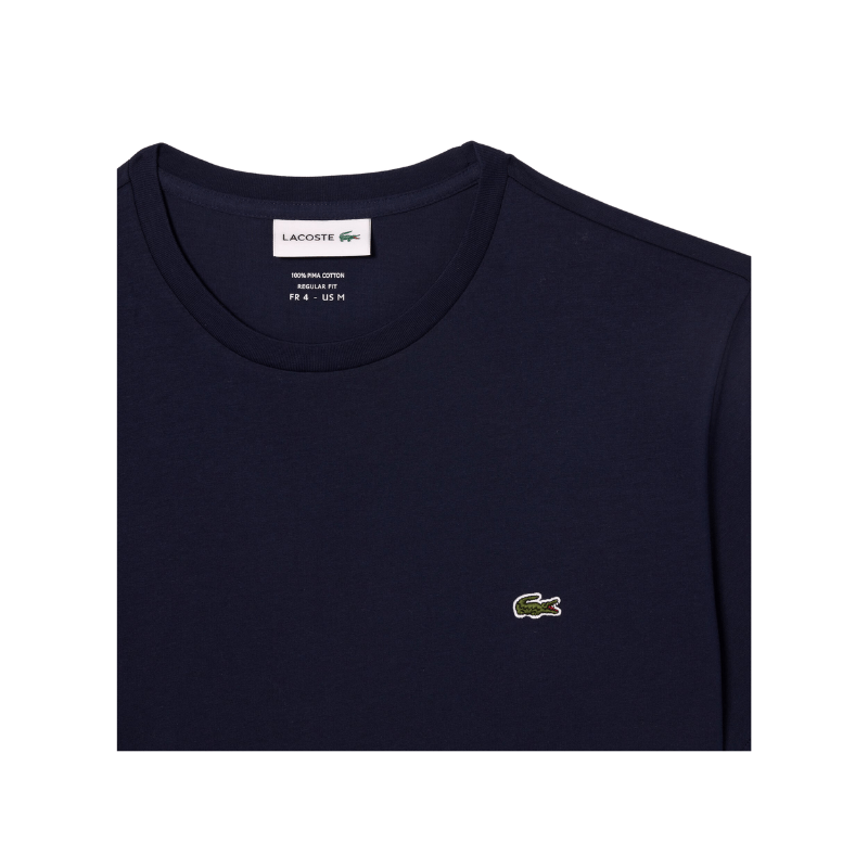 Lacoste Apparel Lacoste Crew Neck Pima Cotton Jersey T-Shirt- Men's