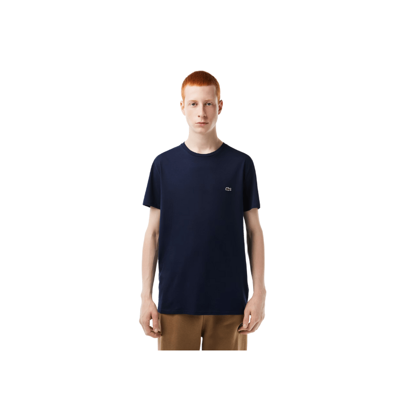 Lacoste Apparel Lacoste Crew Neck Pima Cotton Jersey T-Shirt- Men's