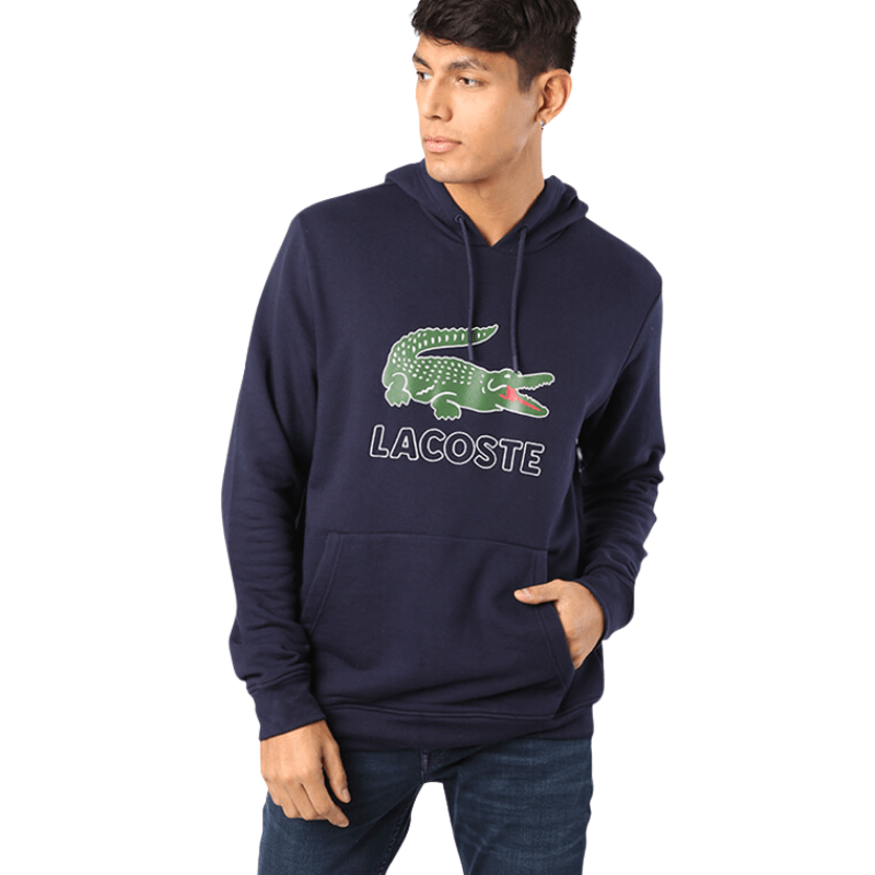 Lacoste Apparel Lacoste Long Sleeve Drawstring Elasticated Hooded Sweatshirt - Men's