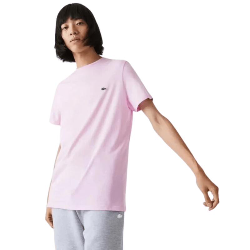 Lacoste Apparel Lacoste Monochrome Cotton Pima Jersey Crew Neck T-Shirt - Men's