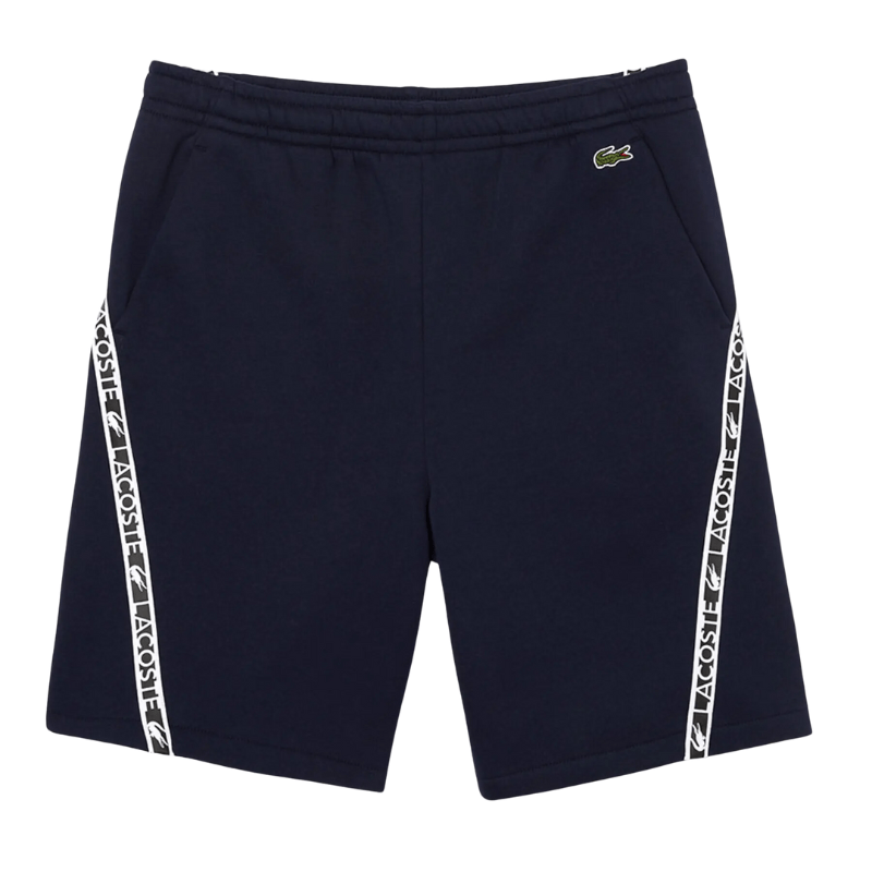 Lacoste Apparel Lacoste Printed Bands Brushed Fleece Shorts - Men's