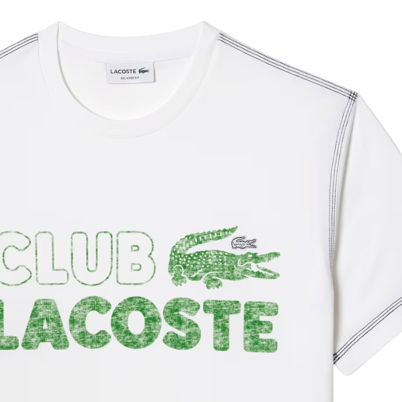 Lacoste Apparel Lacoste Vintage Print Organic Cotton T-Shirt - Men's