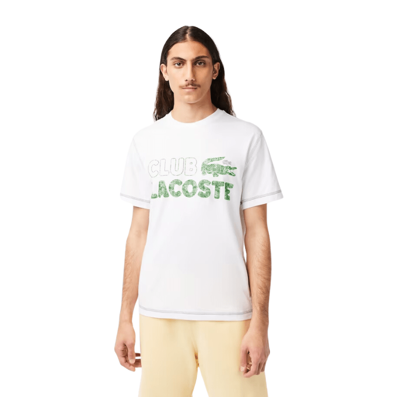 Lacoste Apparel Lacoste Vintage Print Organic Cotton T-Shirt - Men's