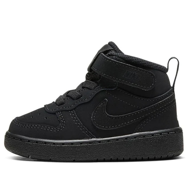 Nike Court Borough Mid 2 'Triple Black' - Toddler