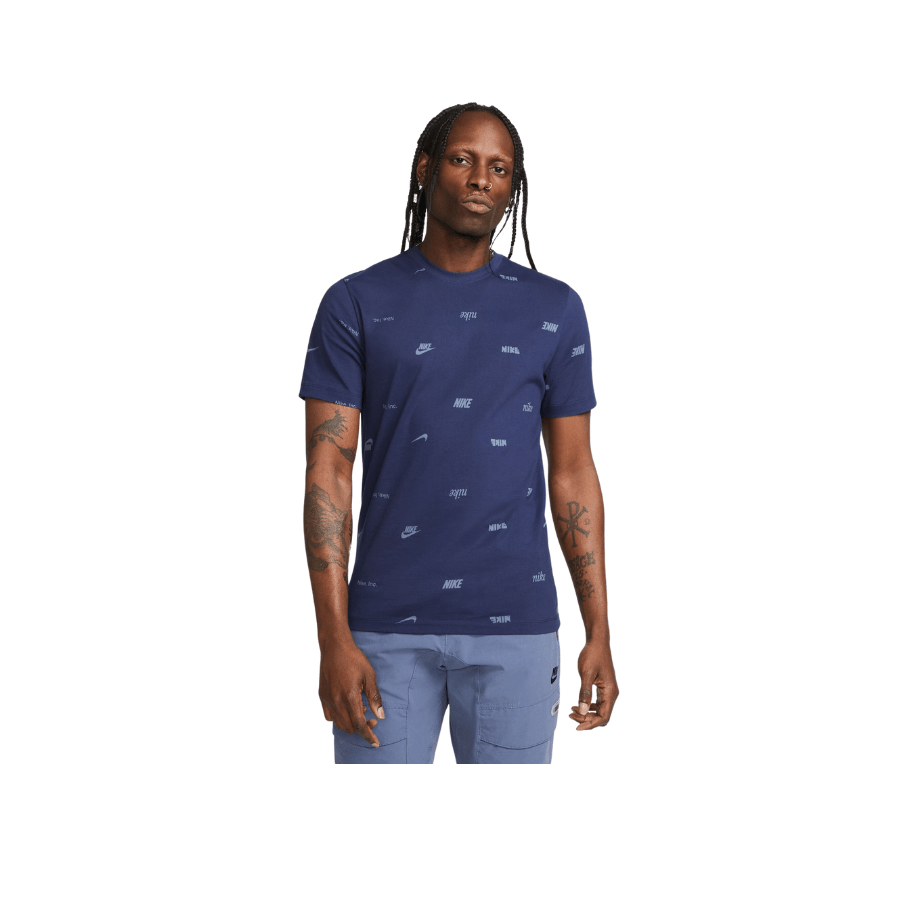NIKE APPAREL Nike Club Allover Print T-Shirt - Men's