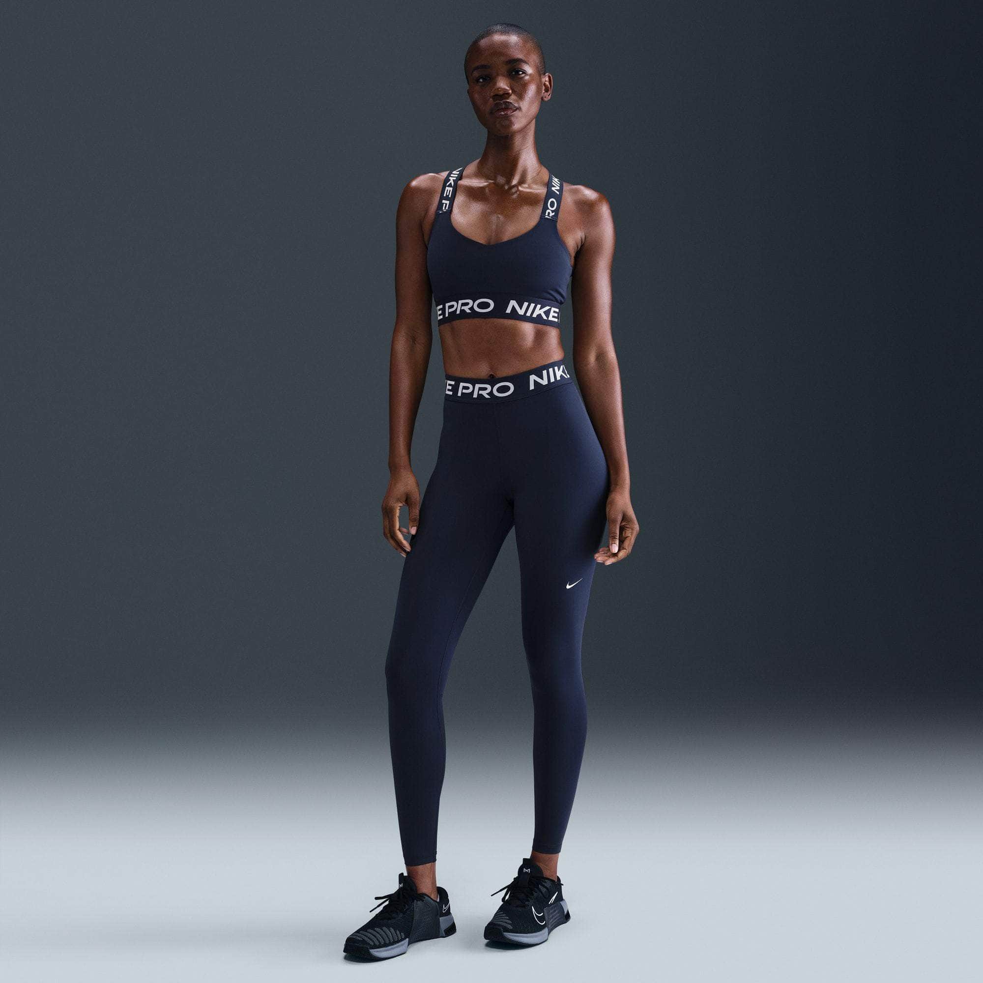 Nike APPAREL Nike Pro Mid-Rise Mesh-Paneled Leggings - Women's